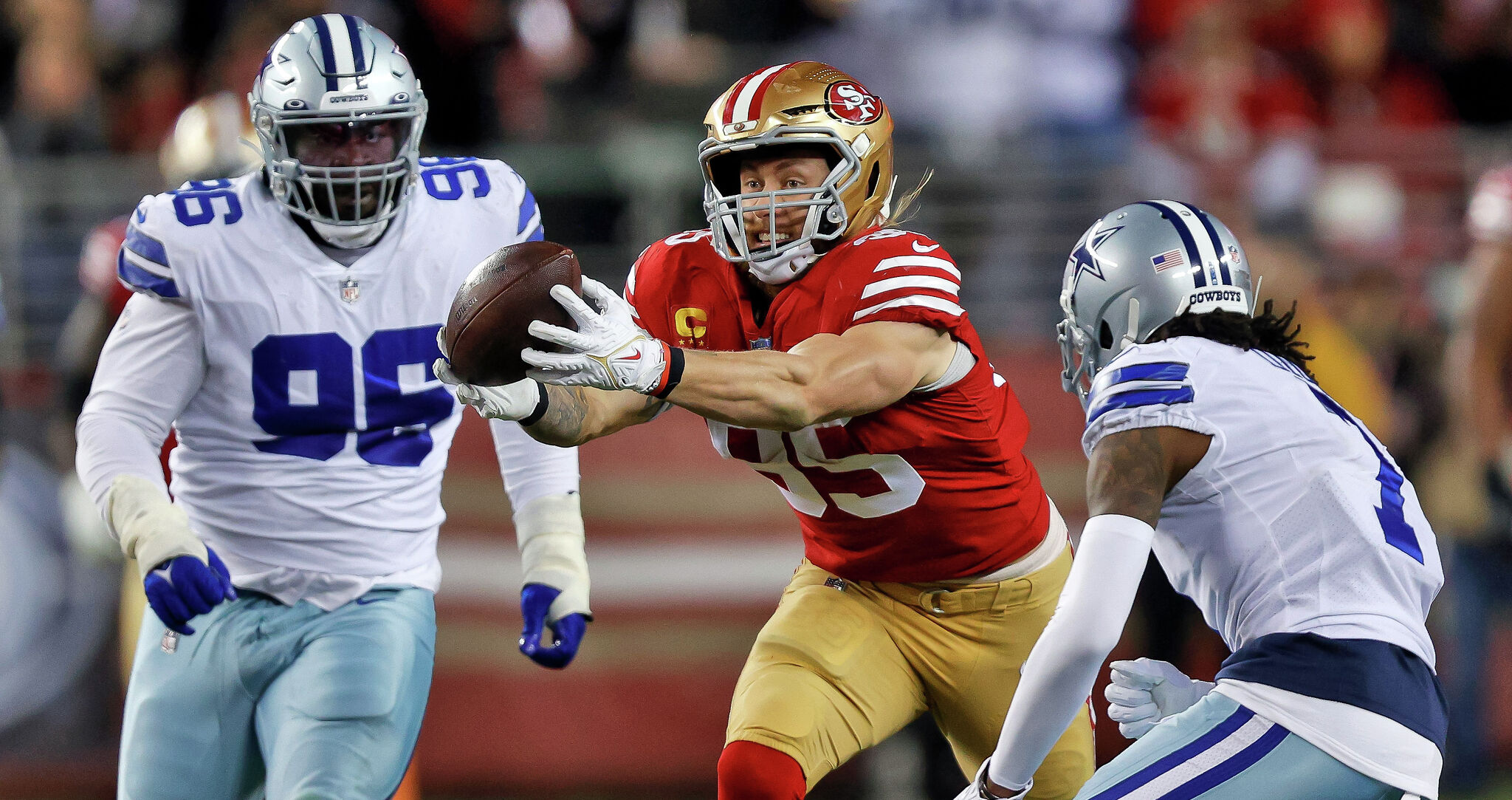George Kittle sparks San Francisco 49ers with circus catch