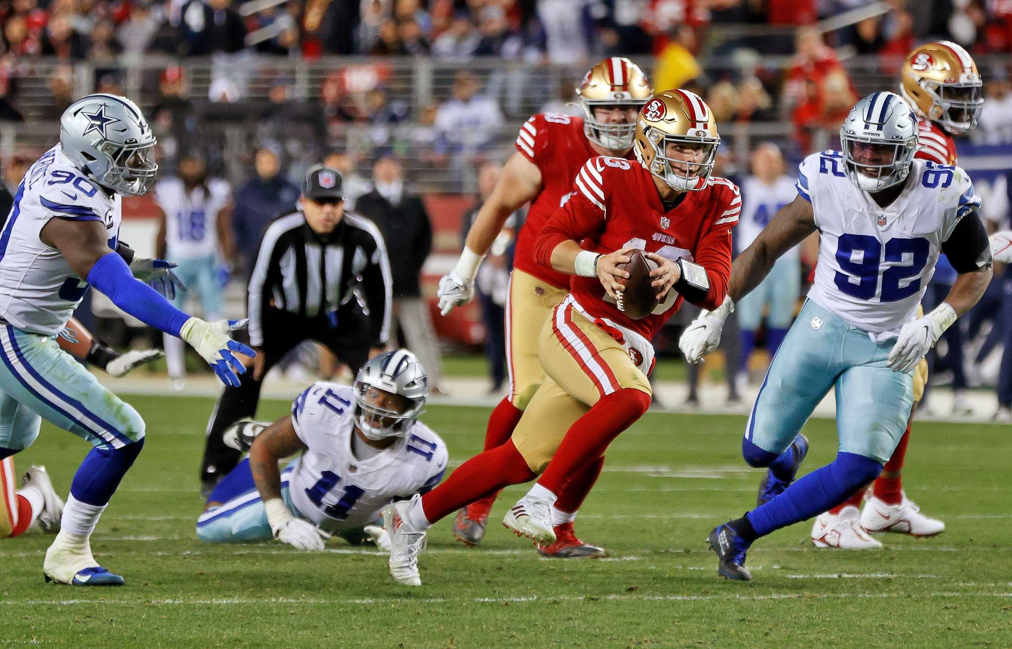 Echoing 49ers' past playoff victories over Cowboys, Brock Purdy