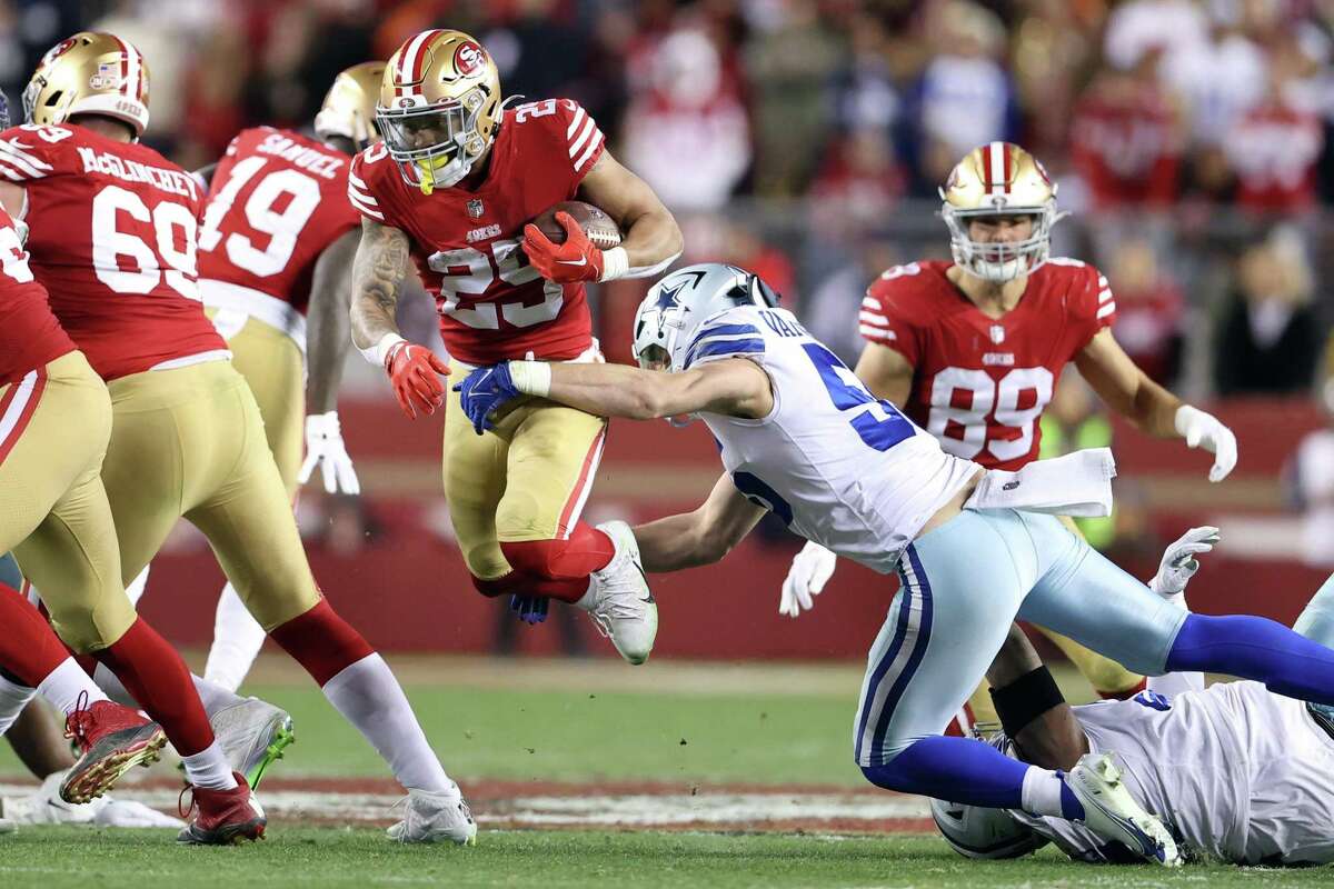 Christian McCaffrey San Francisco 49ers let's watch the game funny