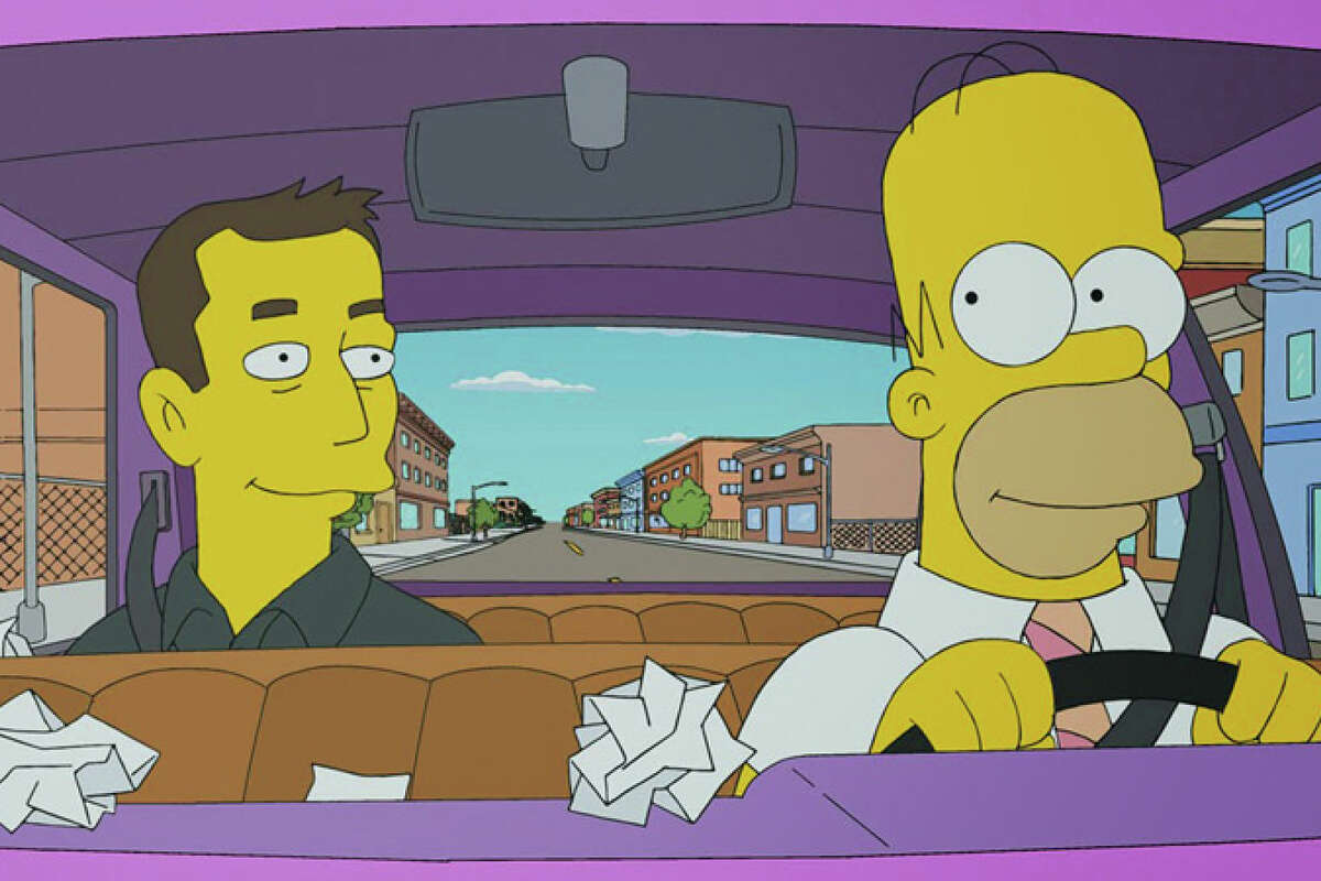 Elon Musk is seen on "The Simpsons" season 26 episode 12.