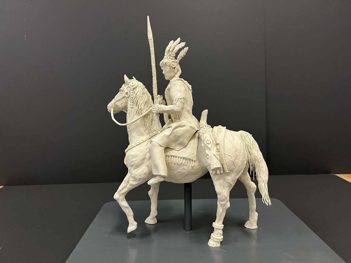 Dawson High School’s Sion Joo won Best of Show for her 3D piece titled “Warrior’s Stride."