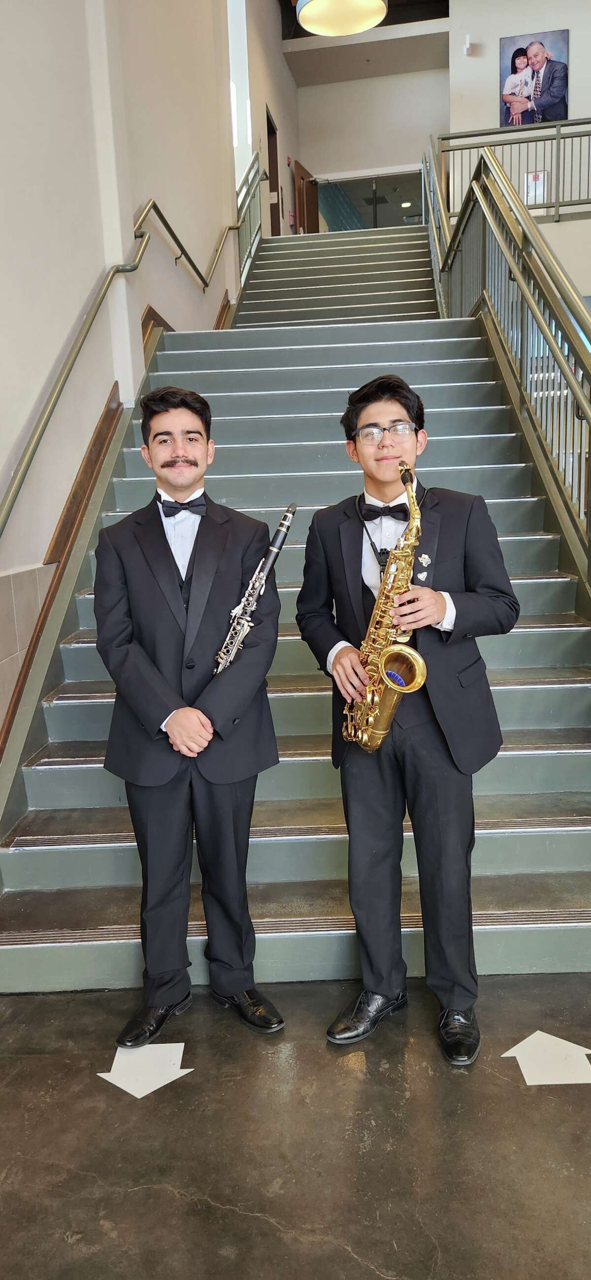 Martin High School senior Nestor Olguin and Nixon High School senior Carlos Carreon Gonzalez were recently named as members of the Texas Music Educators Association All-State Band.