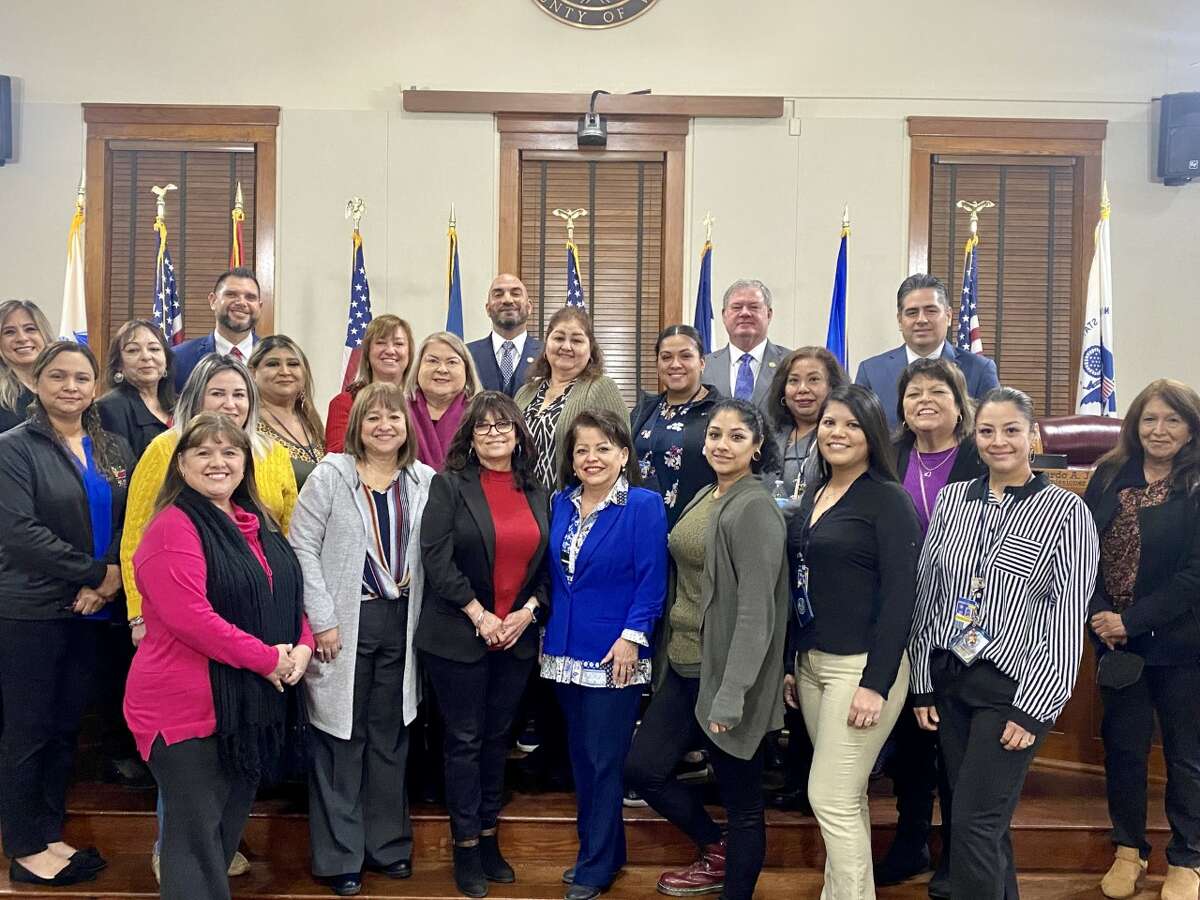 Webb County Head Start Program leadership and members are seen during the Webb County Commissioner Court meeting on Monday, Jan. 23, 2023.