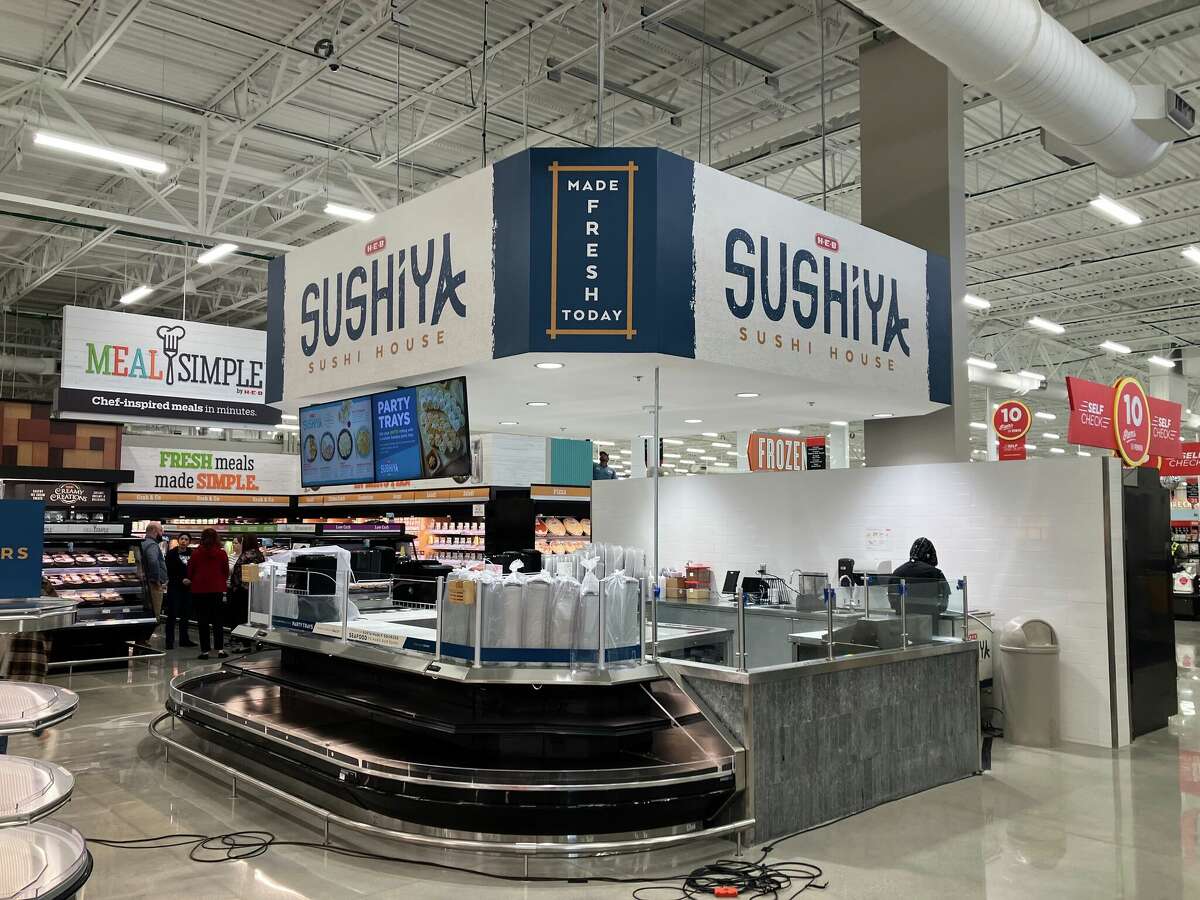 The Sushiya inside the store.