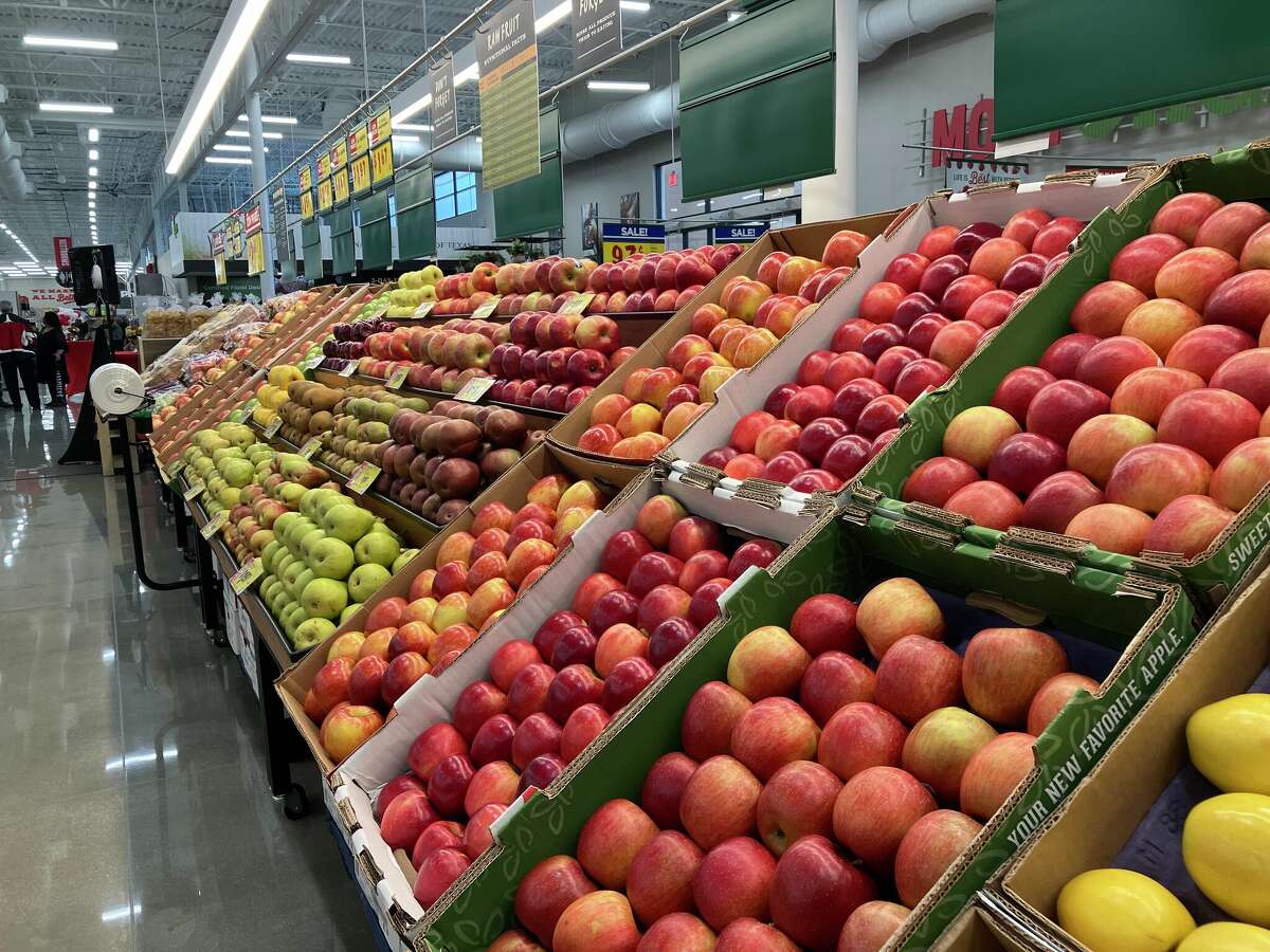 Produce ready to go to customer's homes.