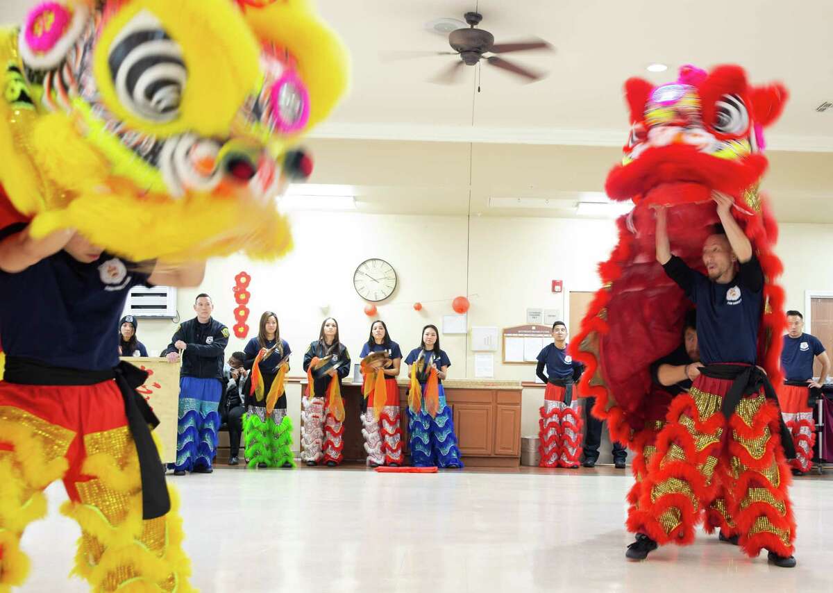 Houston police department's lion dance team makes Lunar New Year debut