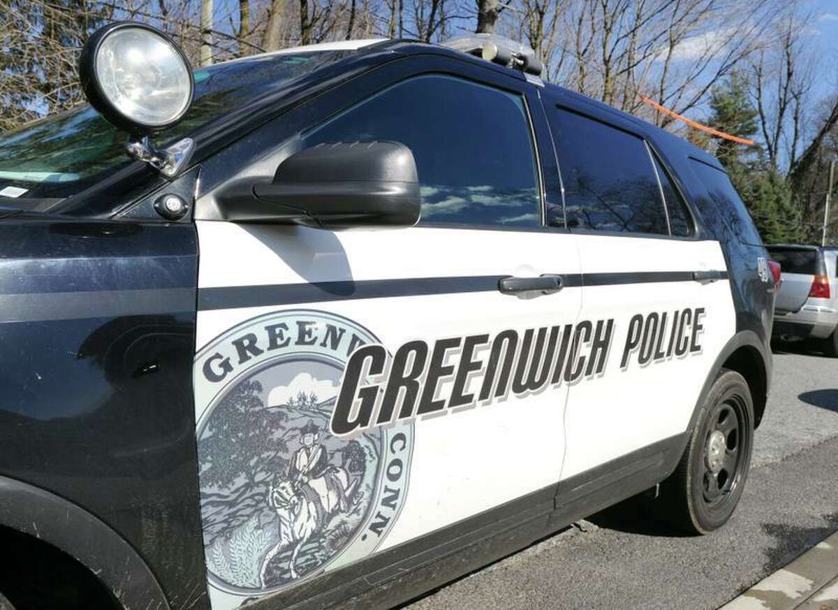 Greenwich police said a pedestrian and driver were taken to the hospital Thursday afternoon after the crash near Glenville Road and Weaver Street.
