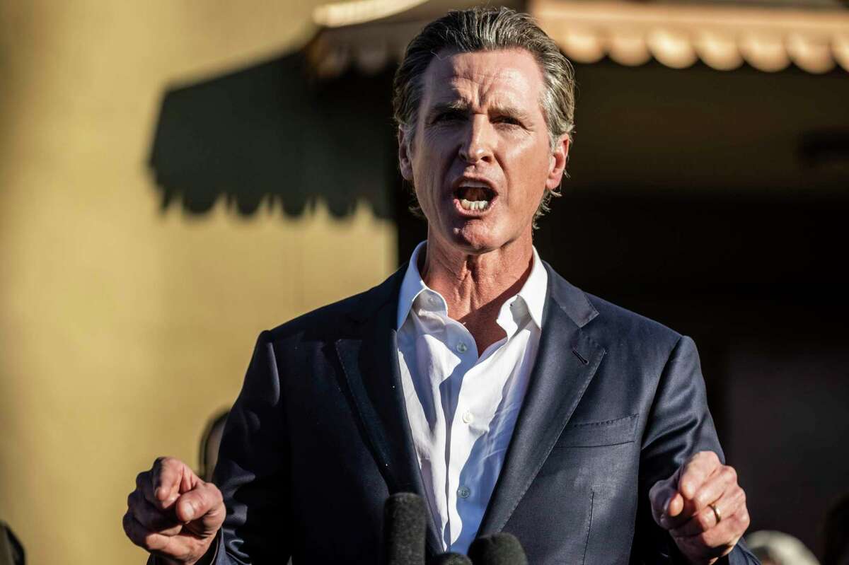 Gov. Newsom lashed out at Republicans on Tuesday for blocking efforts to ban assault weapons.