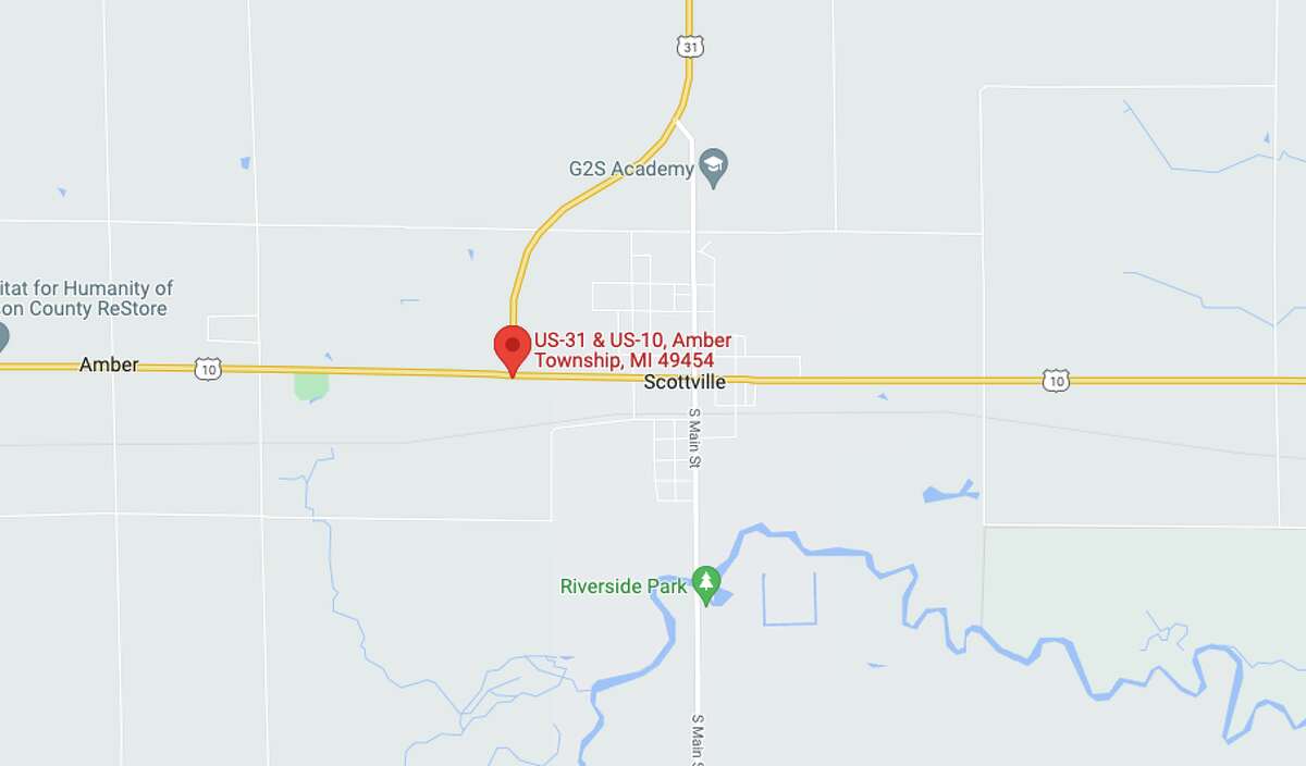 A Grand Rapids man died Tuesday evening after being injured in a Scottville crash Tuesday morning.