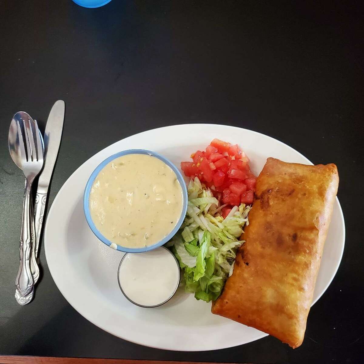 Chimichanga de pollo y queso - Fácil