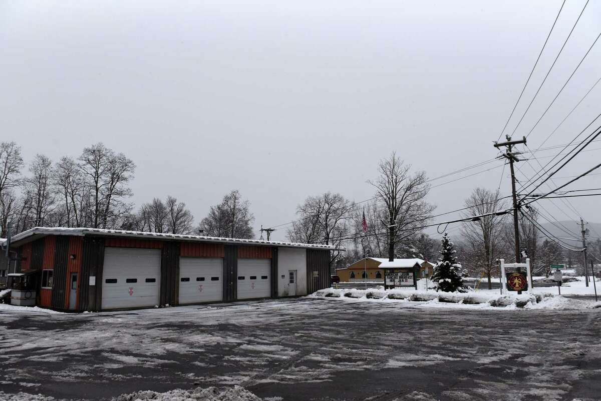 The current central Lebanon Valley Protective Association firehouse on Wednesday Jan. 25, 2023, on Route 20 in New Lebanon, N.Y. The fire company is raising funds to build a new fire station to consolidate its operations, which are spread between two firehouses almost 5 miles apart.