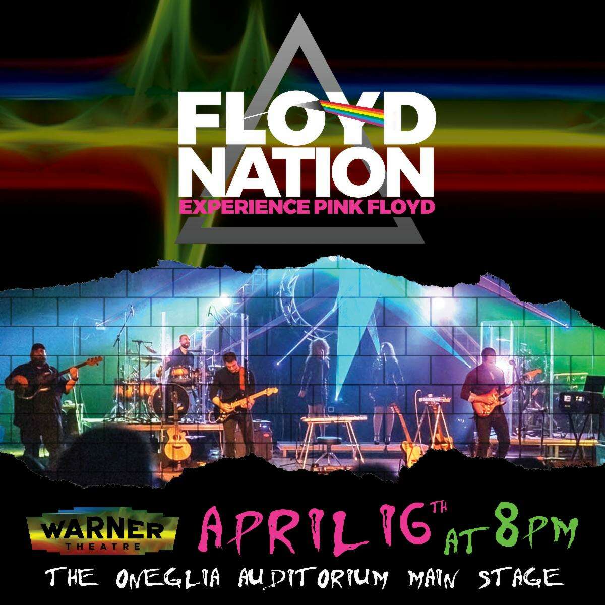 Floyd Nation, an American Pink Floyd tribute band, is coming to the Warner Theatre's main stage at 8 p.m. April 16. 