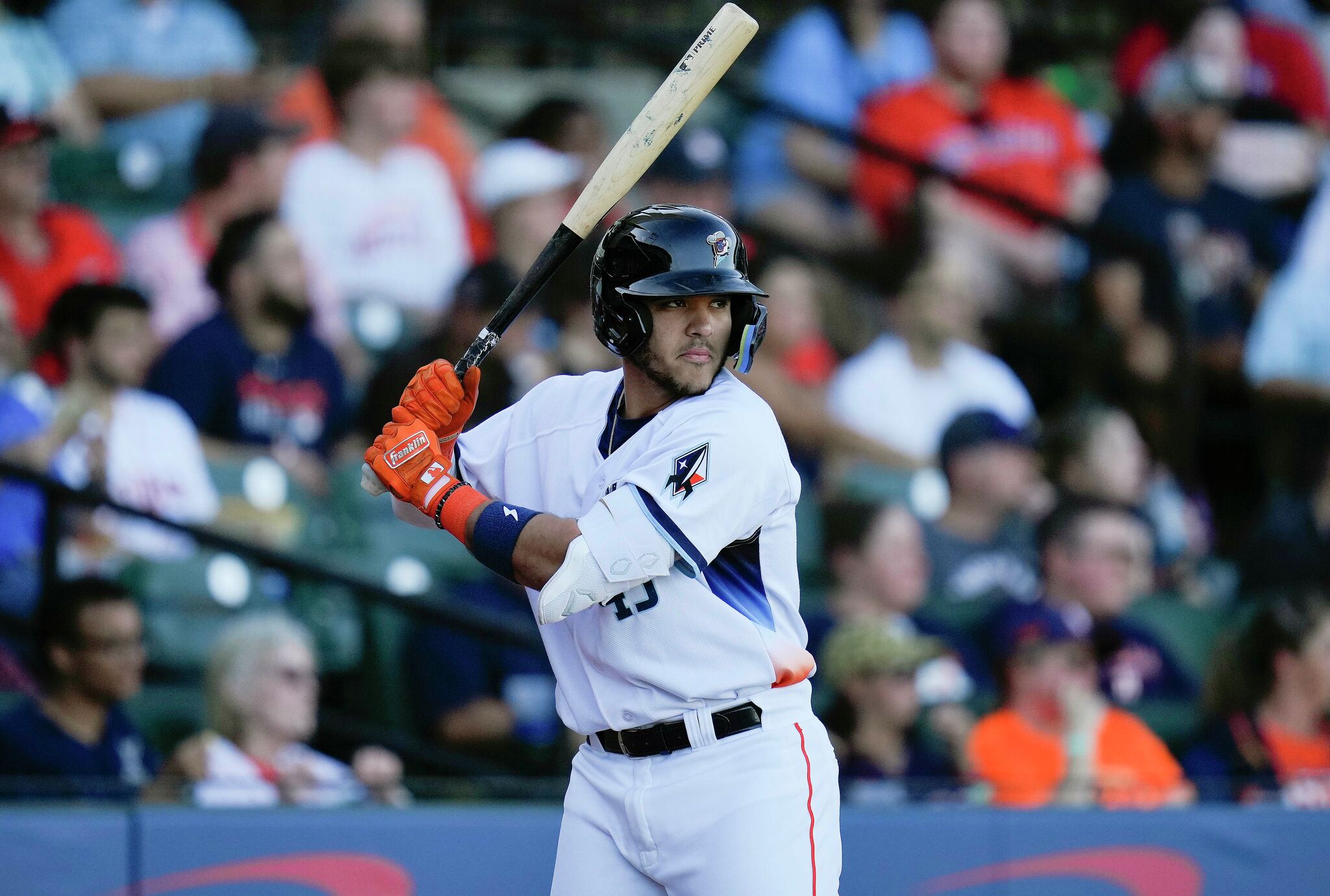 Jeremy Pena of the Houston Astros in the on-deck circle before the News  Photo - Getty Images