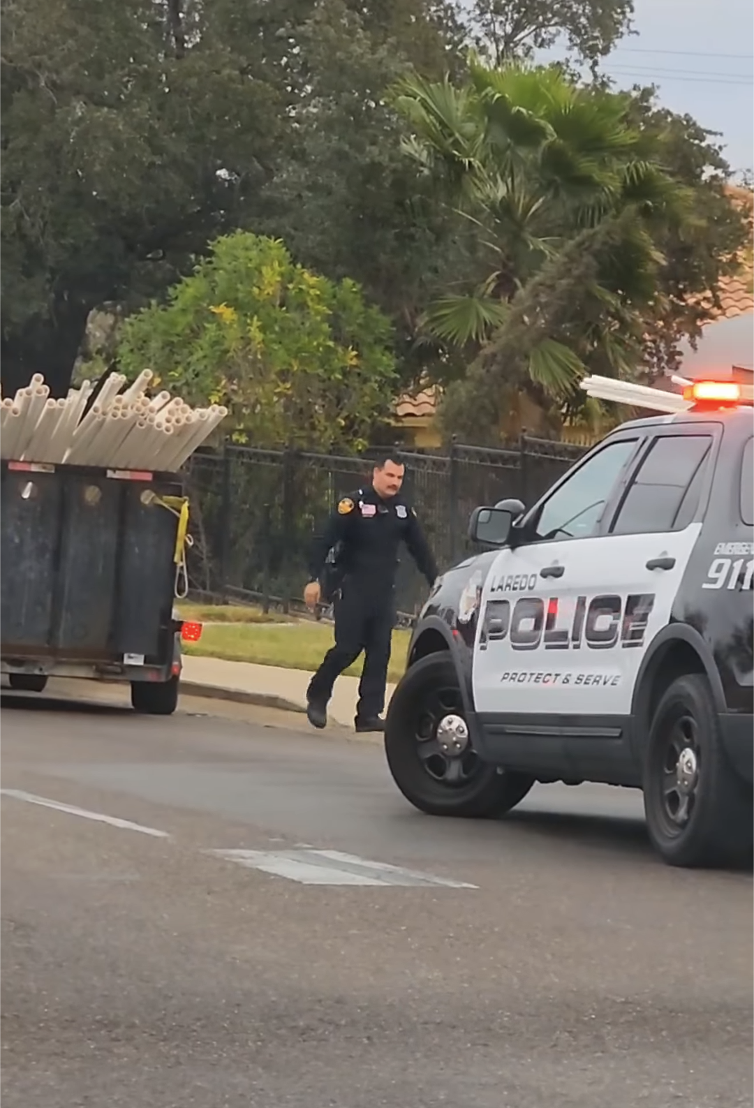 A Laredo woman's video of a good deed from a police officer went viral