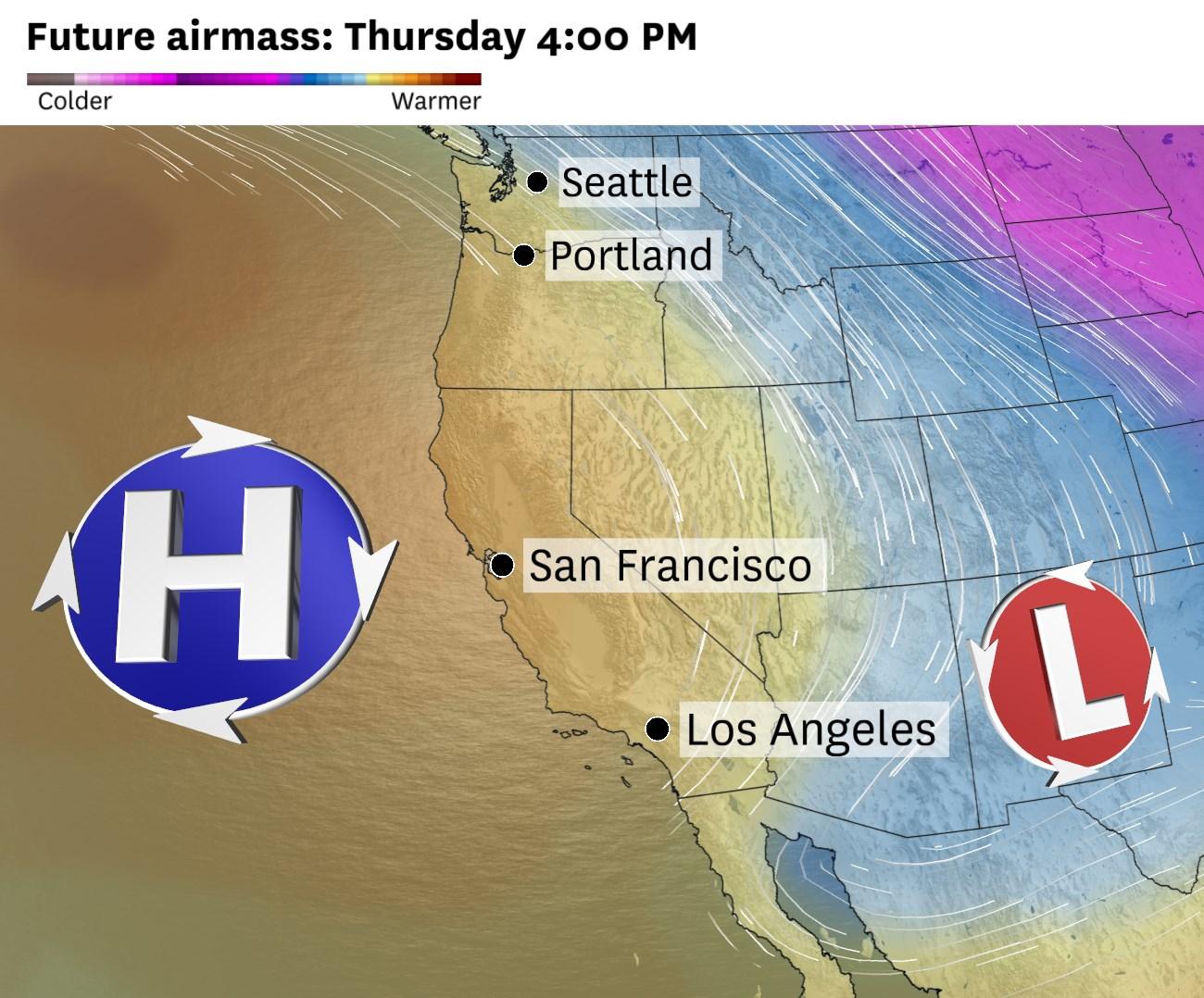 California to get hit with 'drainage winds' today. Here are impacts