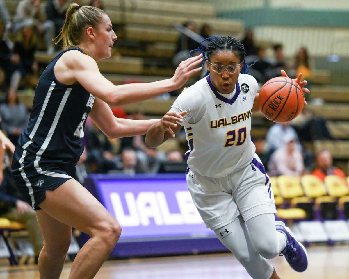 UAlbany junior Kayla Cooper said the slow start against UNH was partly due to a lackluster warmup.