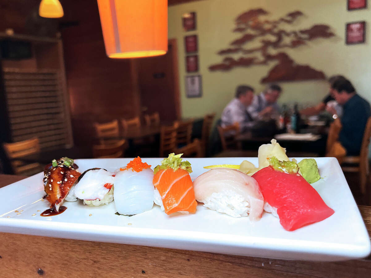 At Godai Sushi Bar & Japanese Restaurant on West Avenue in San Antonio, nigiri options include eel, octopus, cuttlefish, salmon, yellowtail and tuna. 