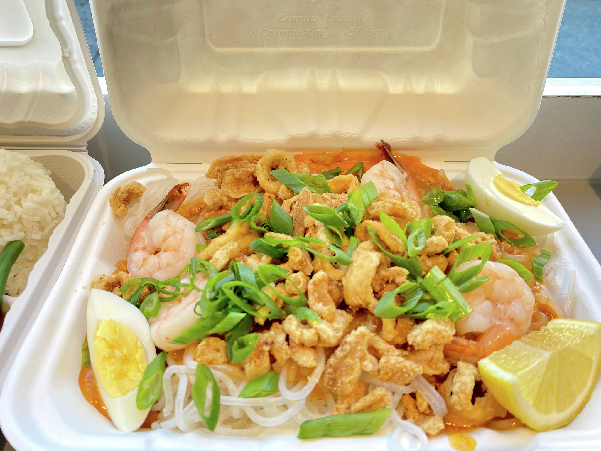 Chinese steamed eggs with shrimp - smelly lunchbox