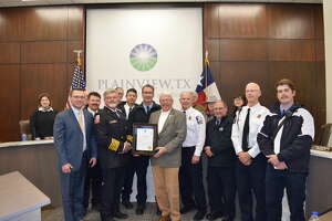 Longtime firefighter recognized at Plainview City Council meeting