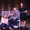 The cast of Playhouse Stage Company's production of the musical "[name of show]" is, from left,  Nicole Zelka, Devin Cortez, Jacob Lehning and Michelle Oppedisano. The production runs through Feb. 12 at Cohoes Music Hall.