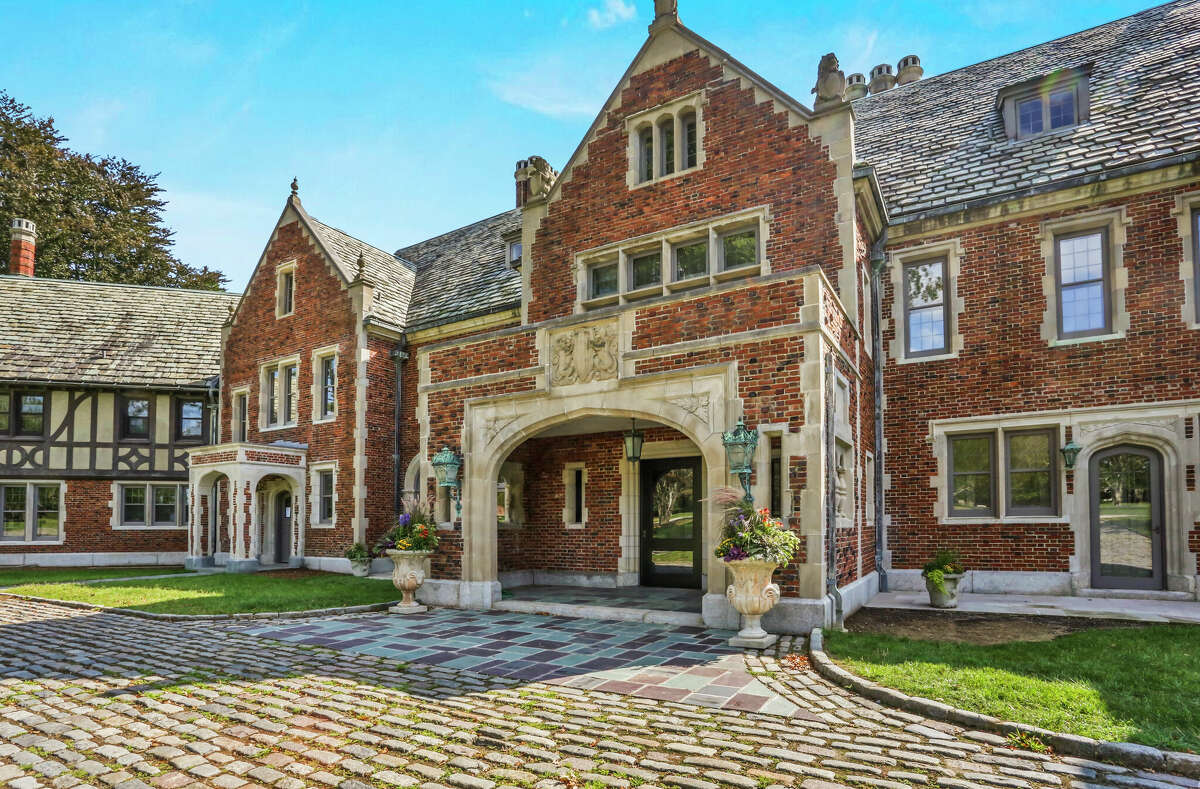 A Gatsby-Esque-style mansion by the water at 1143 Sasco Hill Road in Southport is on the market for $14,000,000.