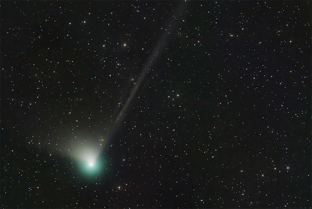 Comet C/2022 E3 (ZTF) was discovered by astronomers using the wide-field survey camera at the Zwicky Transient Facility in early March 2022.
