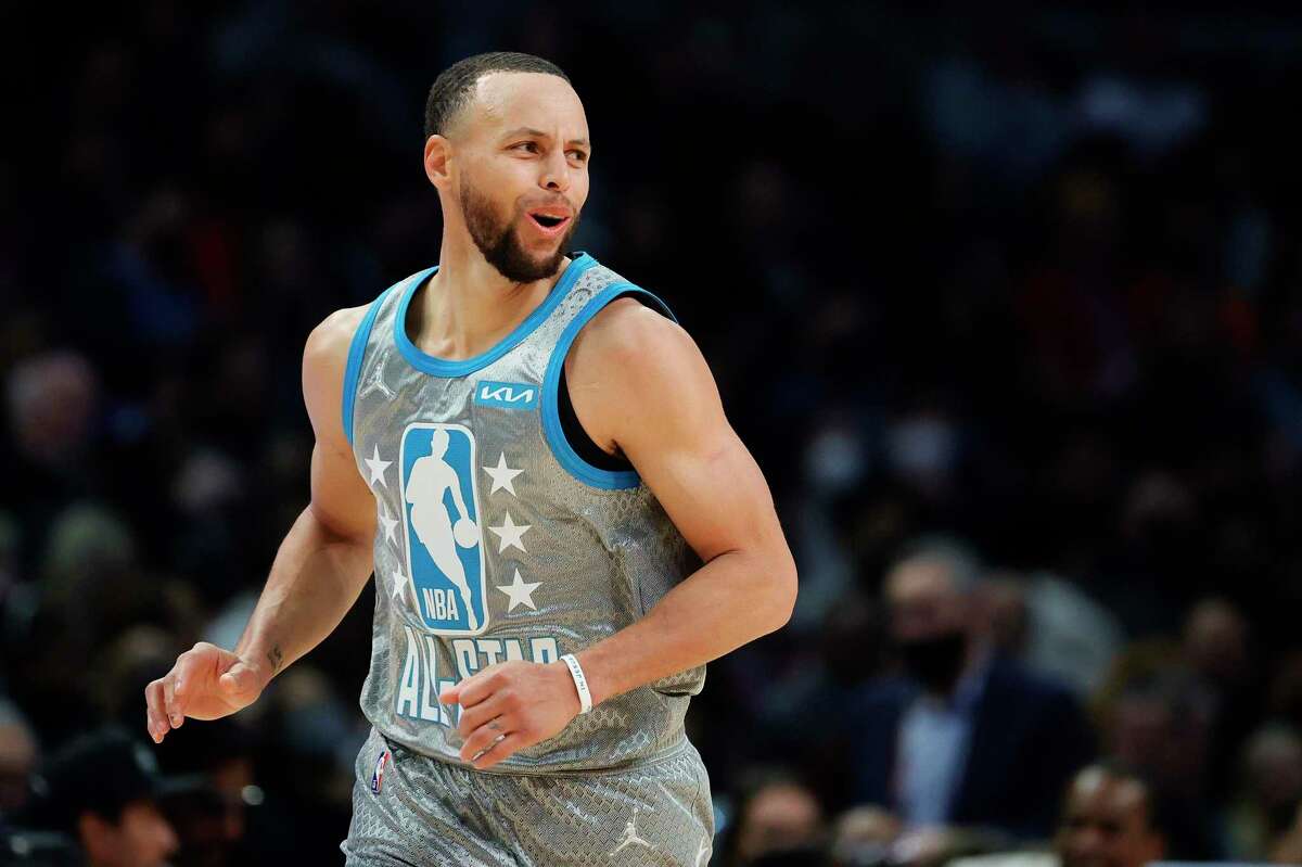 Stephen Curry of team Stephen looks on during the NBA All-Star Game News  Photo - Getty Images