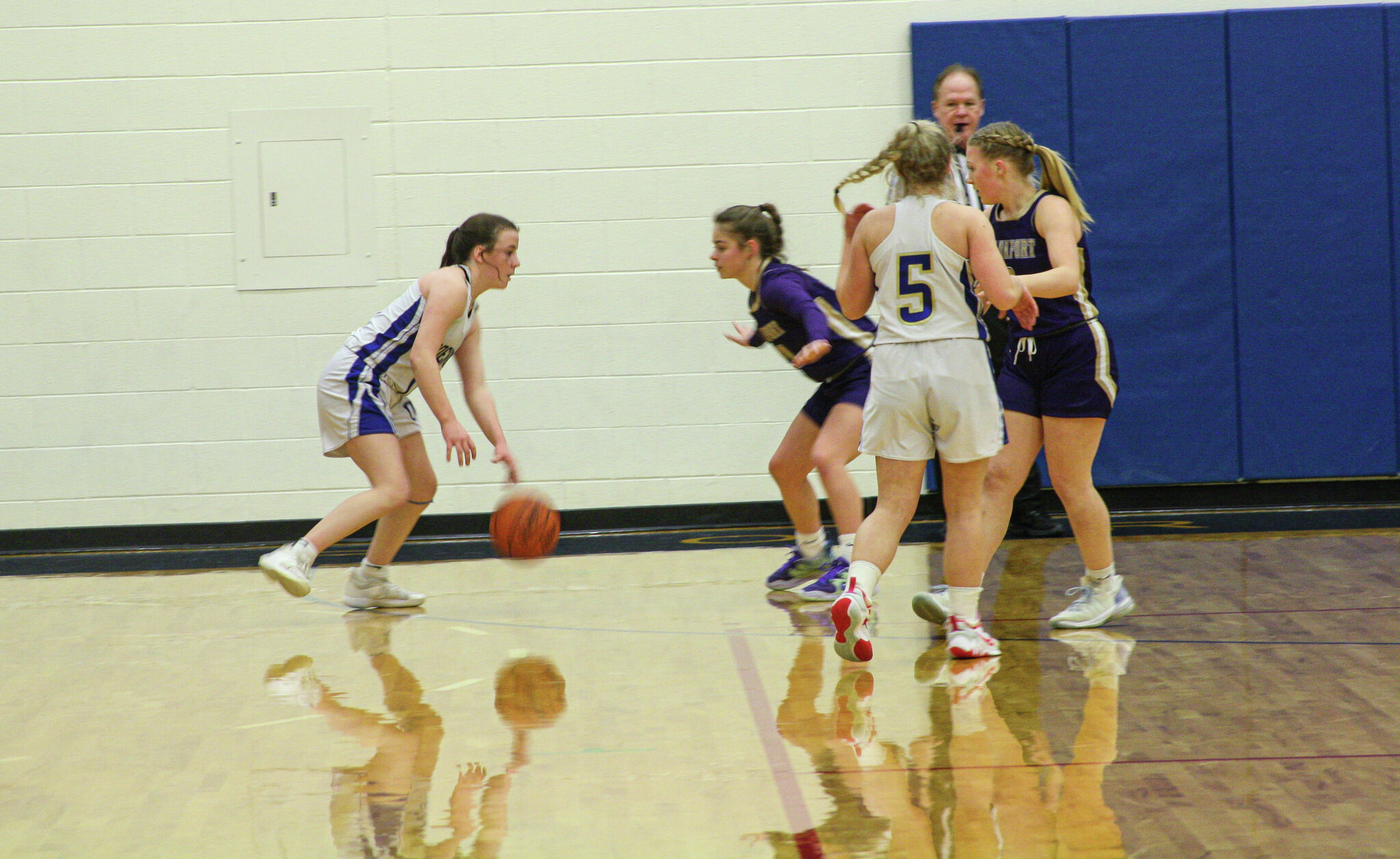 PHOTOS Onekama girls basketball battles back, falls to Frankfort