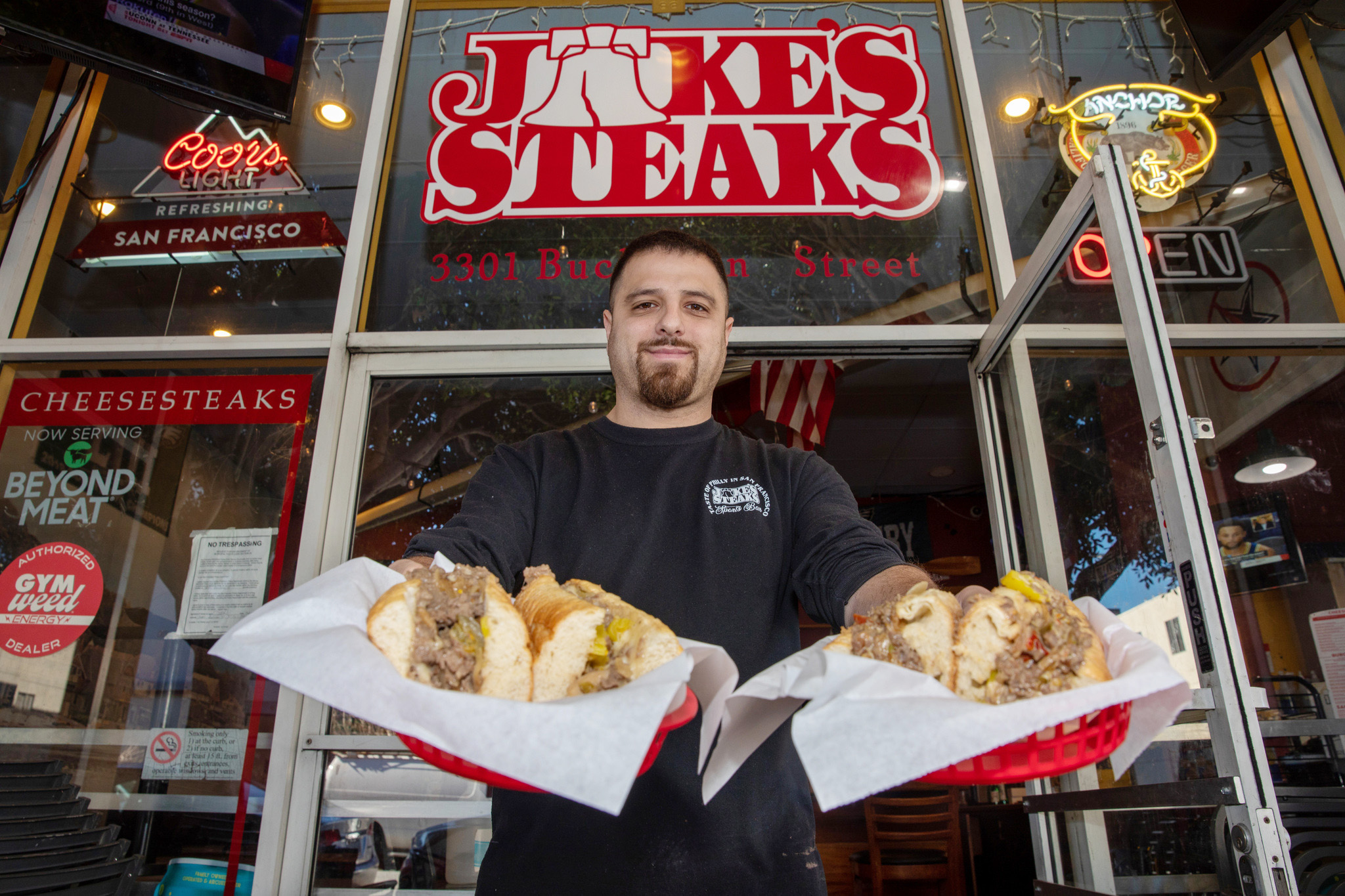 Philadelphia Eagles Fans - Picture of Jake's Steaks, San Francisco