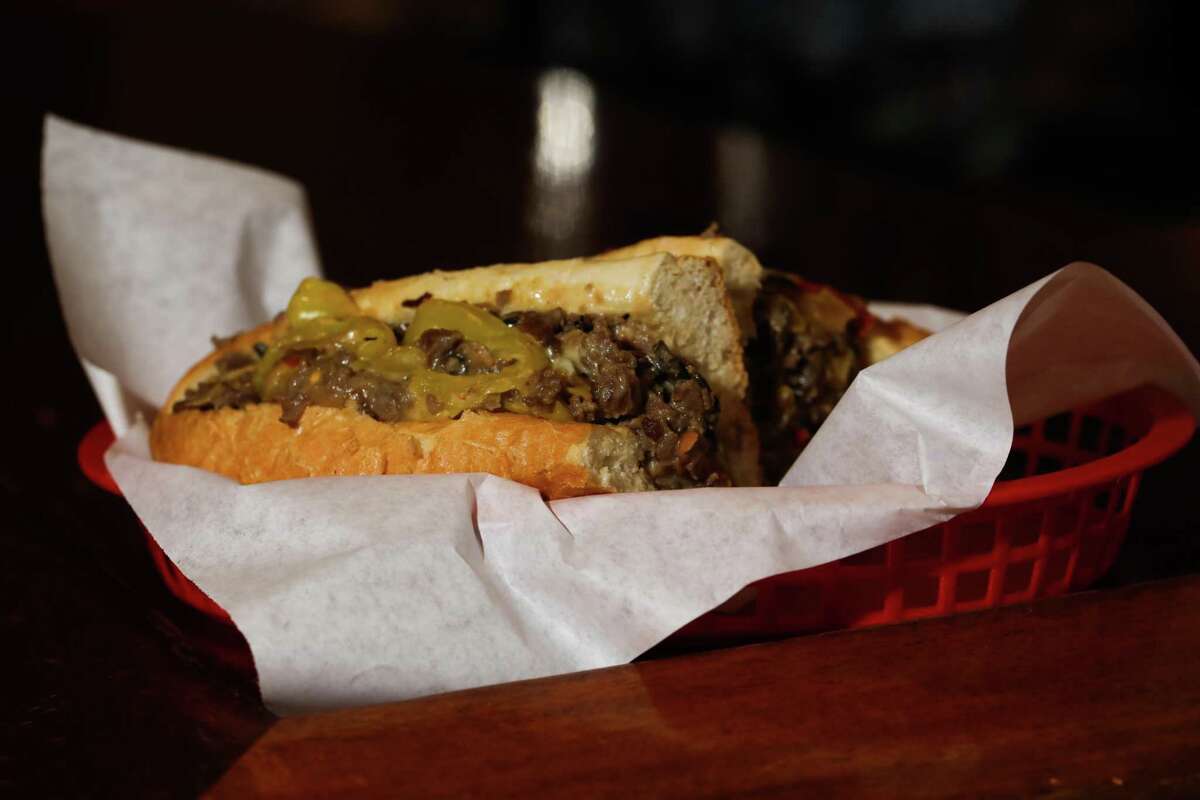 Philly cheesesteaks are a specialty of Jake’s Steaks, a popular hangout for Philadelphia Eagles fans.