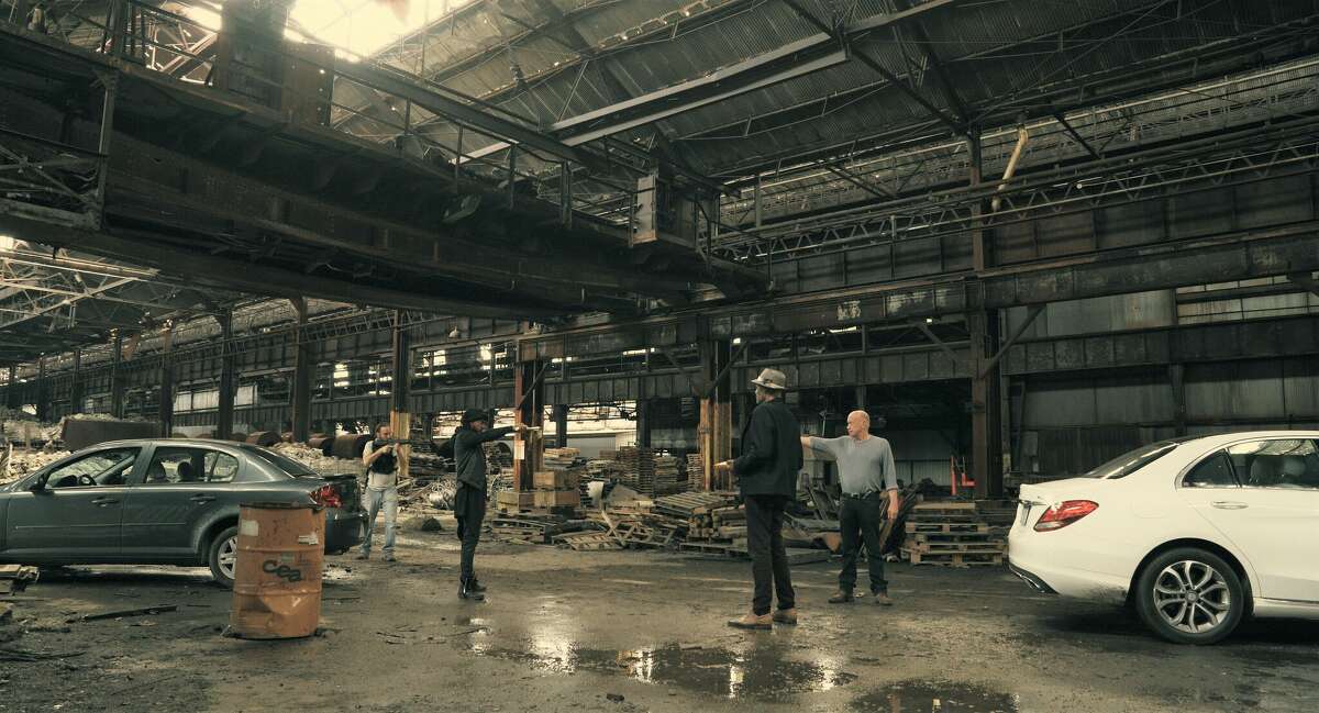 A scene shot at the Steel Works in Granite City for "All Gone Wrong" depicts the darkness and disarray of all of the characters' lives in this thriller shot entirely in the St. Louis area. First time feature writer/director Josh Guffey said this "was the perfect setting to film this final action scene."  
