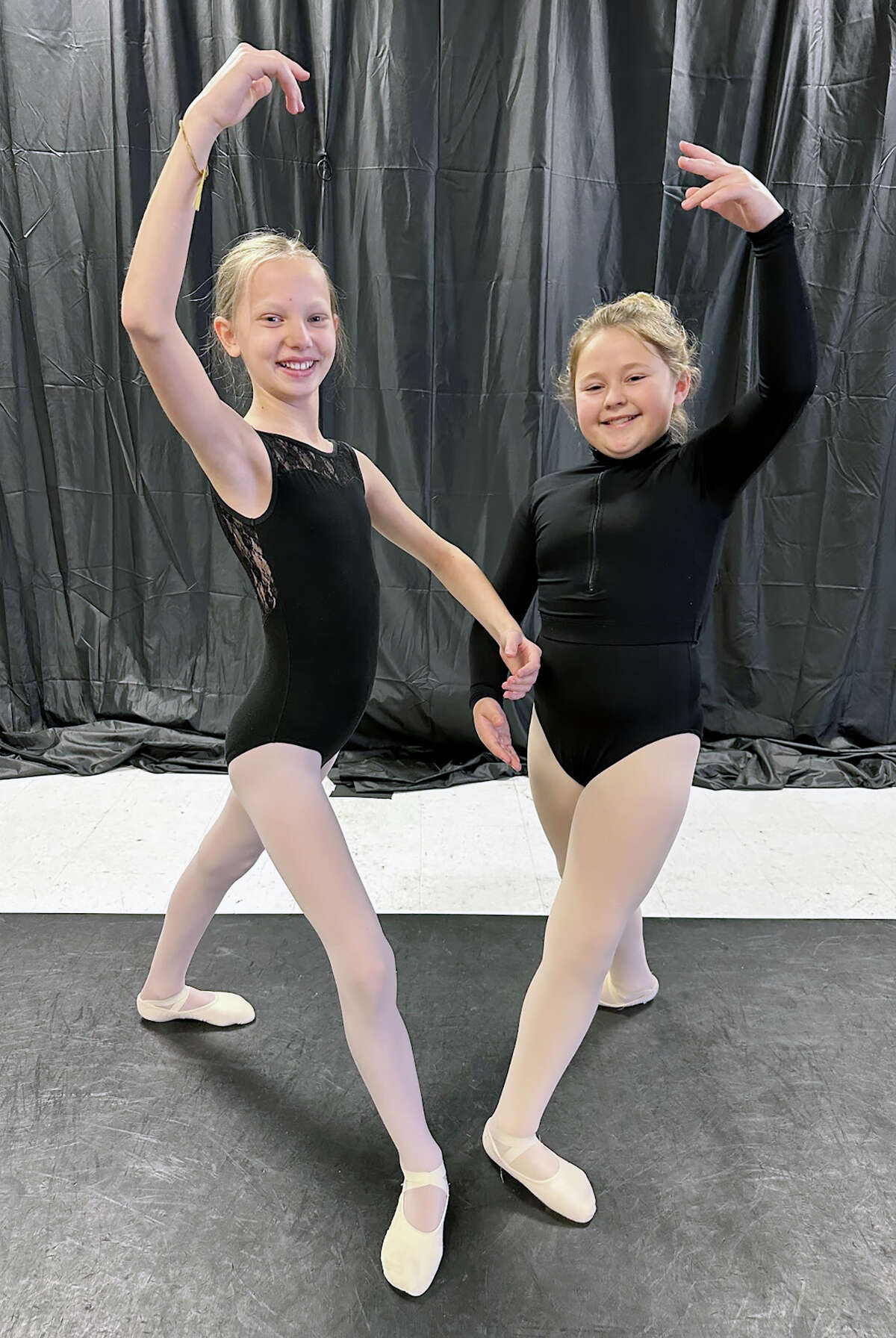 Eva Wilson (left) and Jasna Hallam, both of Jacksonville, are part of the company for the upcoming Springfield Ballet Theatre performance of "Lion King."