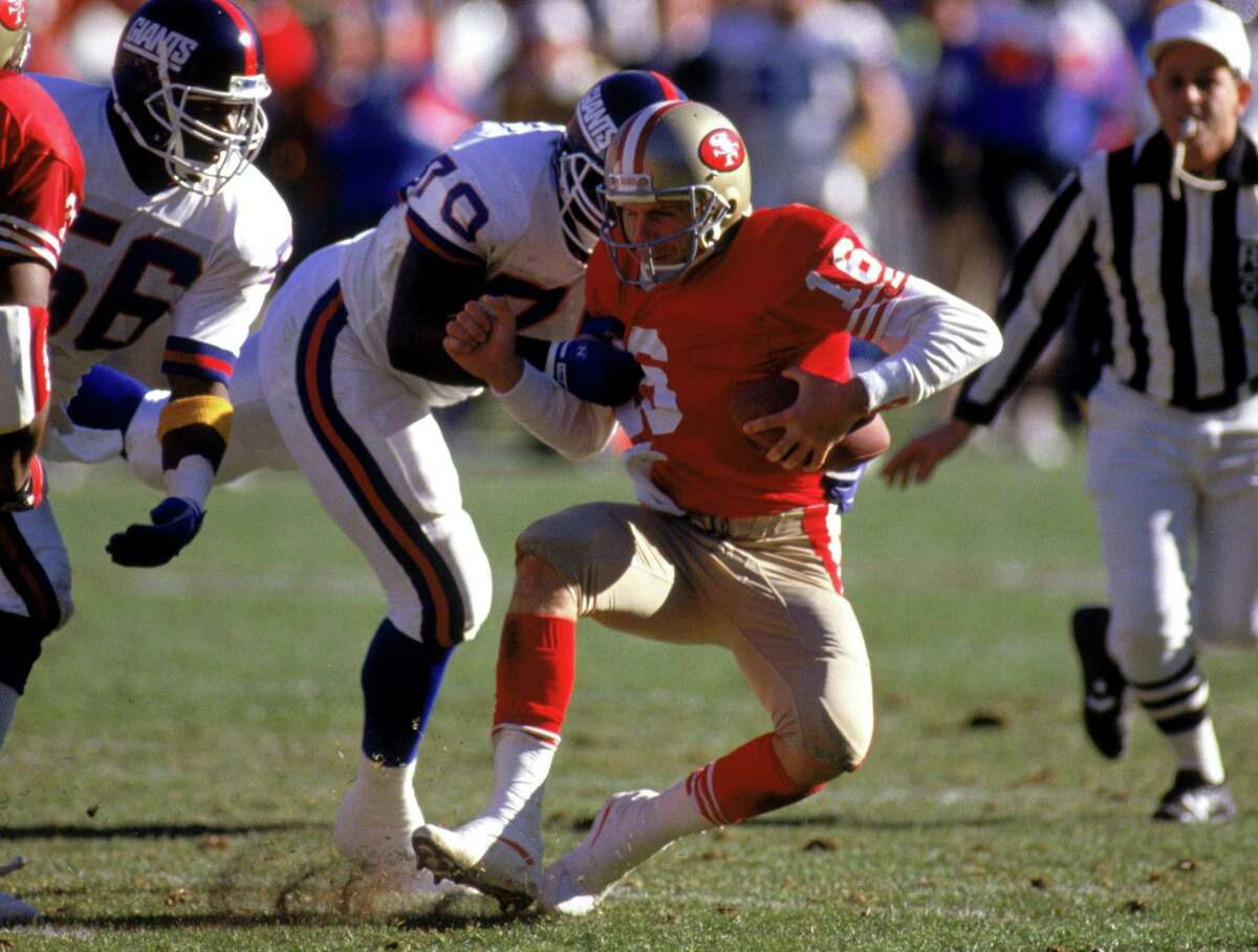 Bruce Smith sacks Joe Montana in the last/1994 AFC Championship in