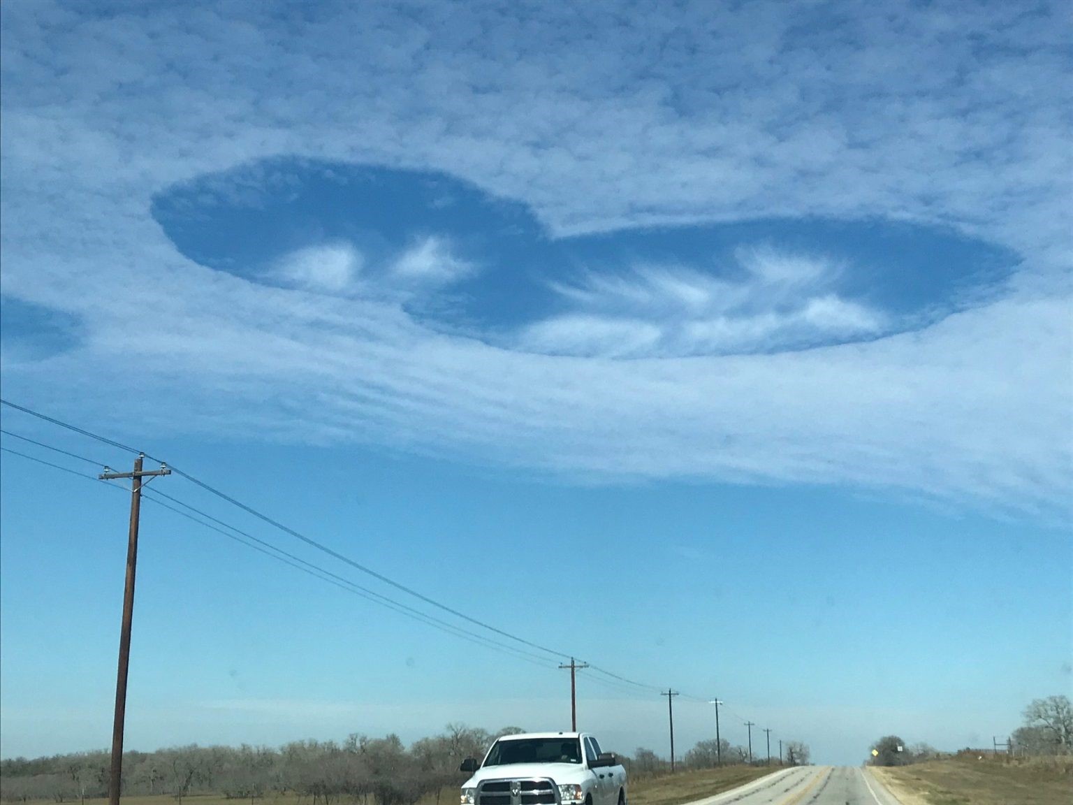 Texas Weather Forecast Unusual UFO Looking Clouds Spotted   RawImage 