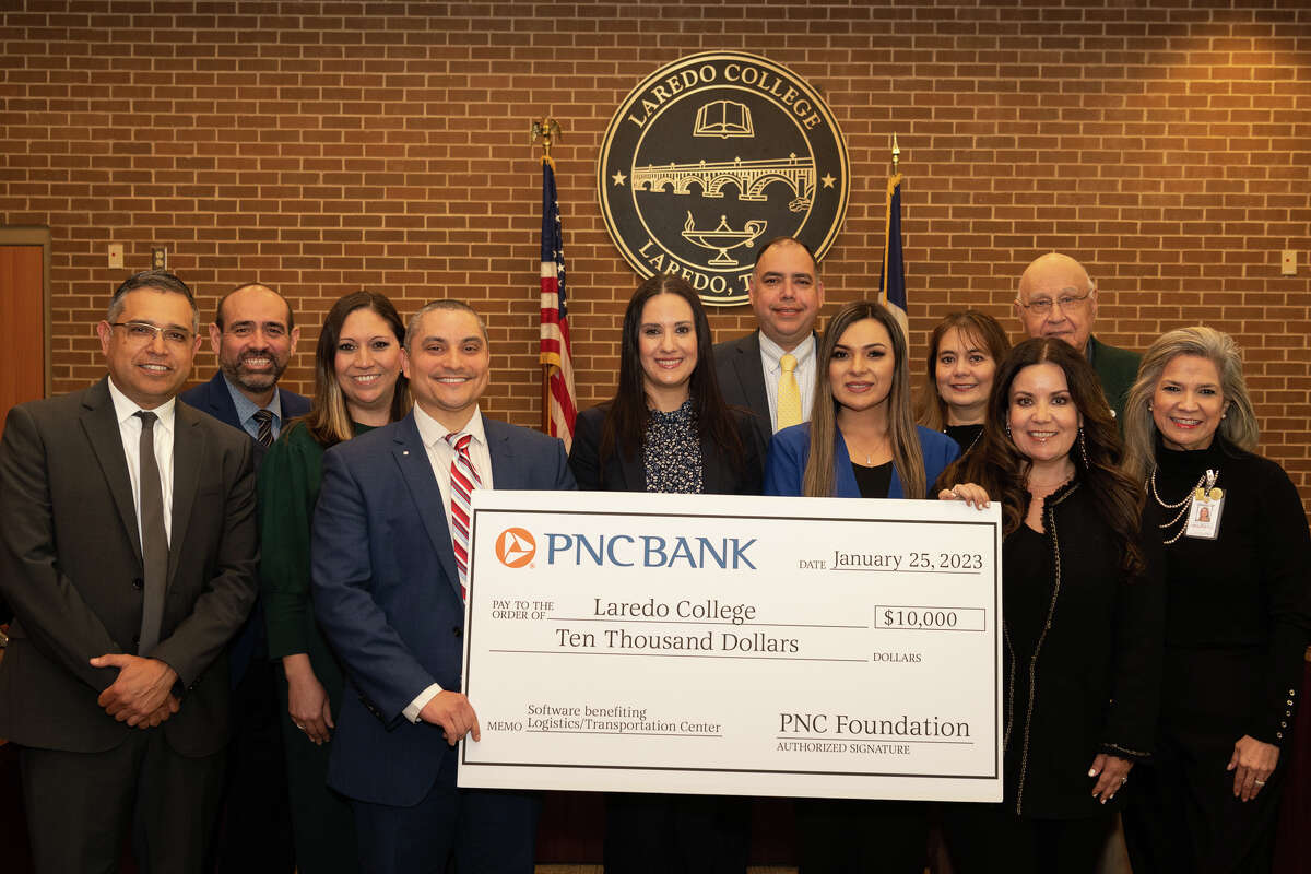 Laredo College received $10K from PNC Bank in support of the newly-formed Laredo College Global Import, Export and Logistics Center to initiate the Customs Trade Lab.
