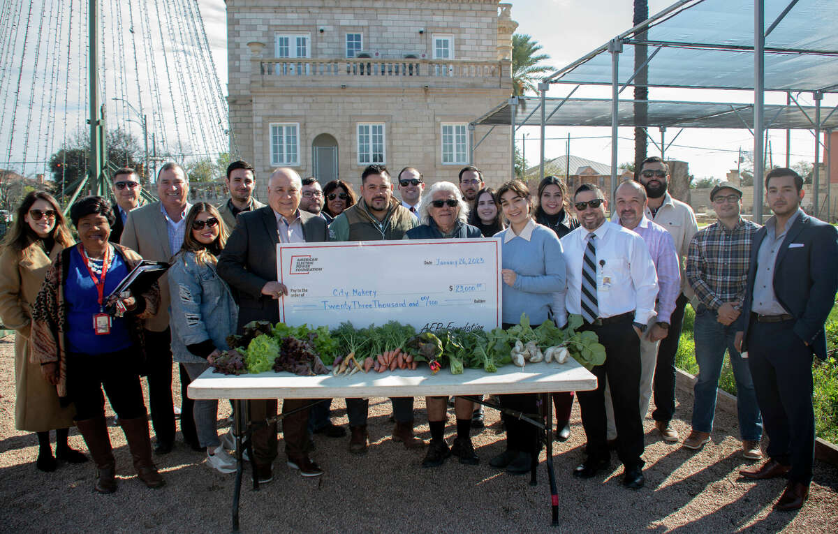 The AEP Foundation contributed $23,000 to City Makery to help fund educational efforts by the Laredo Food Policy Council to help fund completion of its five-year plan to address food insecurity. 