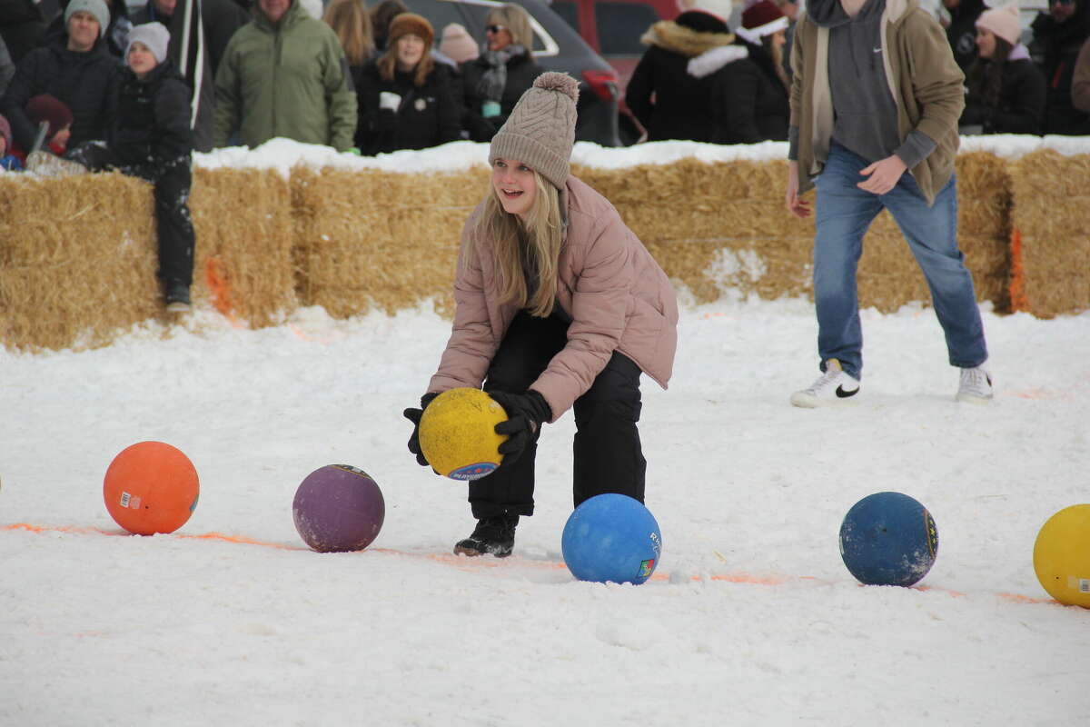 Winter came just in time for the annual winter carnival in Port Austin, as people gathered around to watch the highly anticipated broomball tournament and dodgeball games. 
