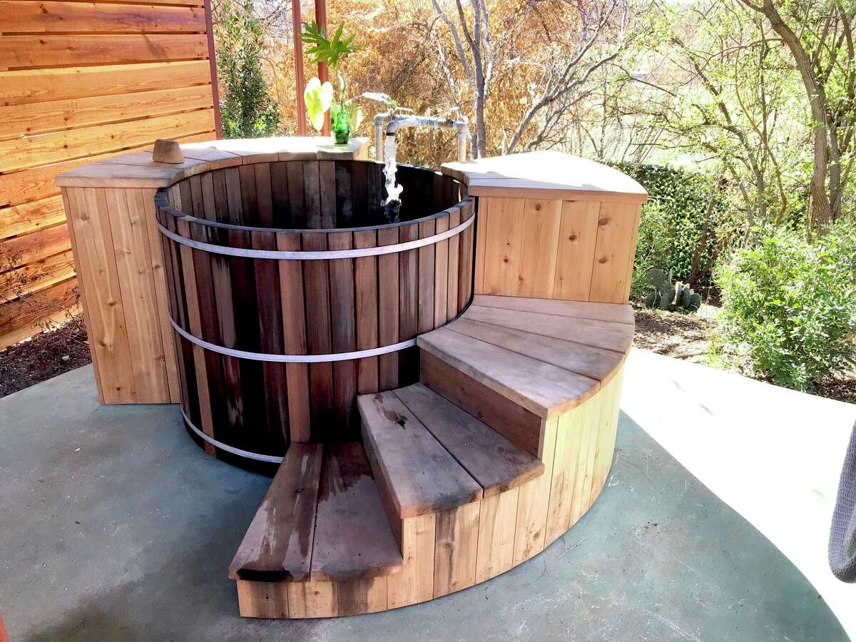 Customers can reserve this private soaking tub at Camp Hot Wells.