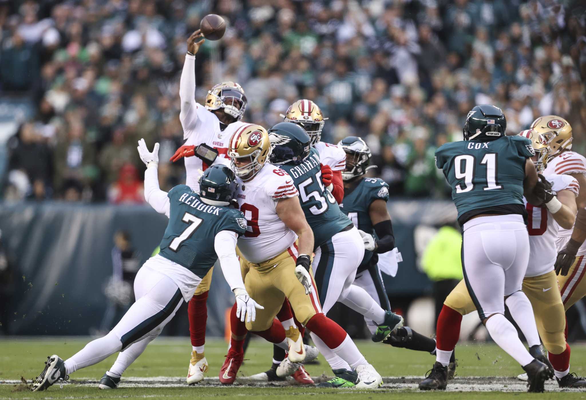 Photos of the Eagles' 31-7 win over the 49ers in the NFC championship