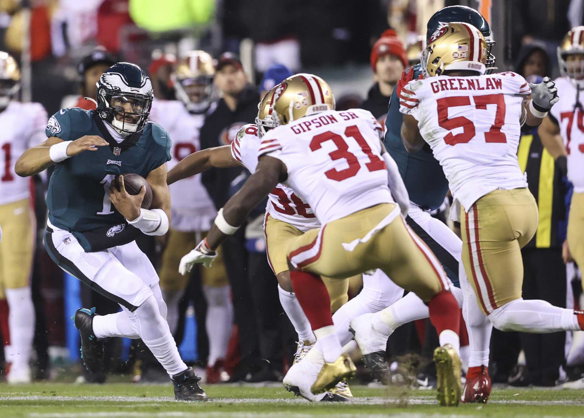 NFC championship: Eagles soar past QB-hurting 49ers