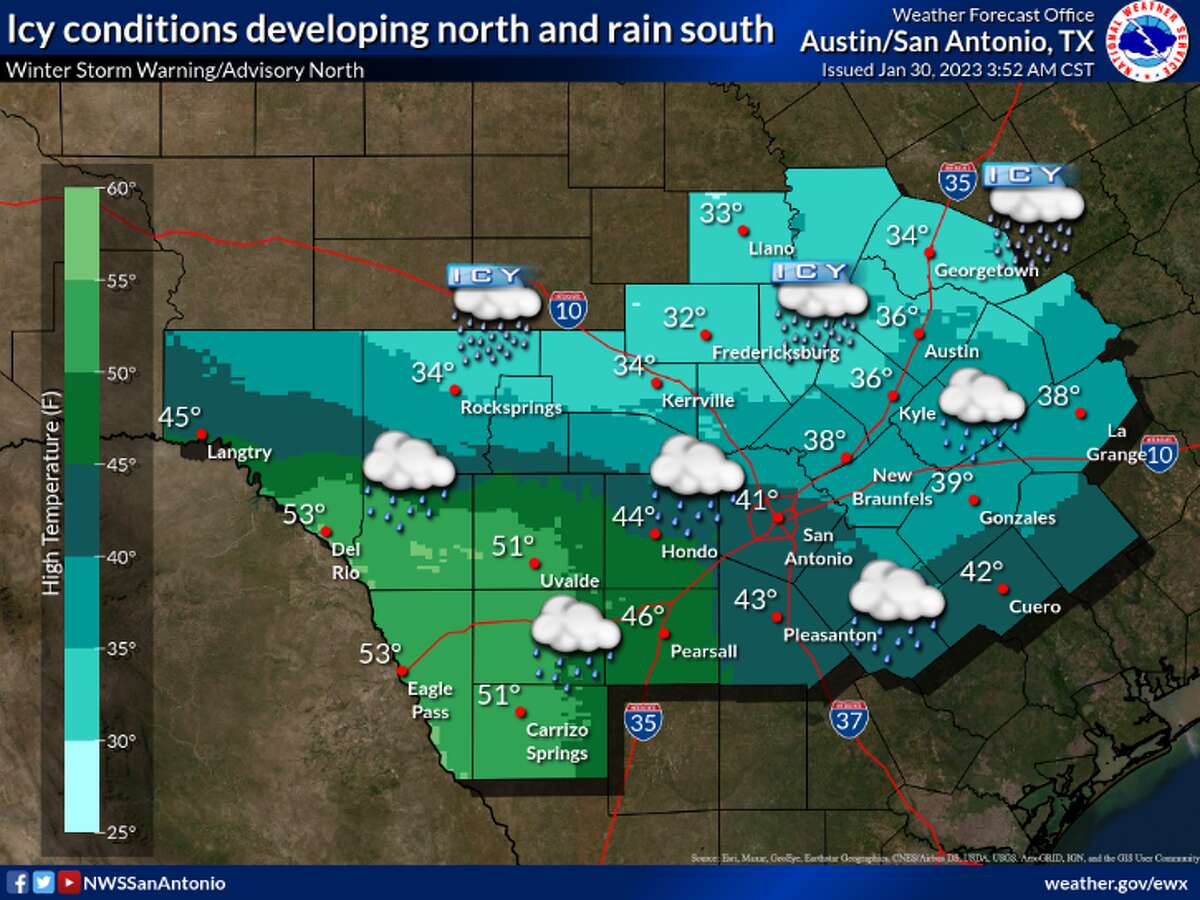 Winter weather advisory issued for San Antonio as temperatures drop