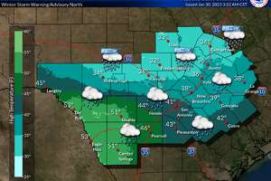 Wet, wintry weather will persist through Wednesday