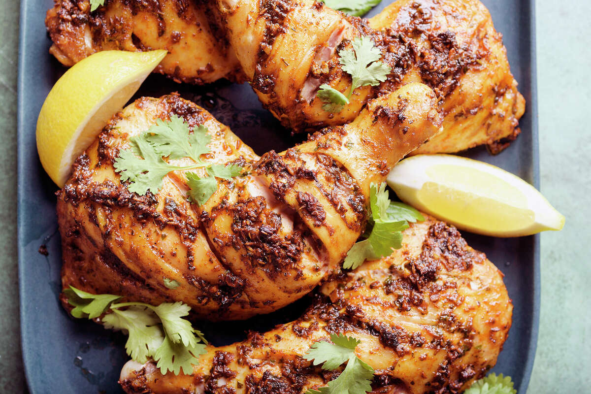 Moroccan-Inspired Roasted Spiced Chicken an homage to Moroccan grilling.