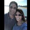 Neha Patel and her husband Dharmesh pose for a selfie on Nov. 3, 2019 as shown in a Facebook post. Dharmesh has been arrested on suspicion of intentionally driving the family's Tesla off a cliff in San Mateo County.