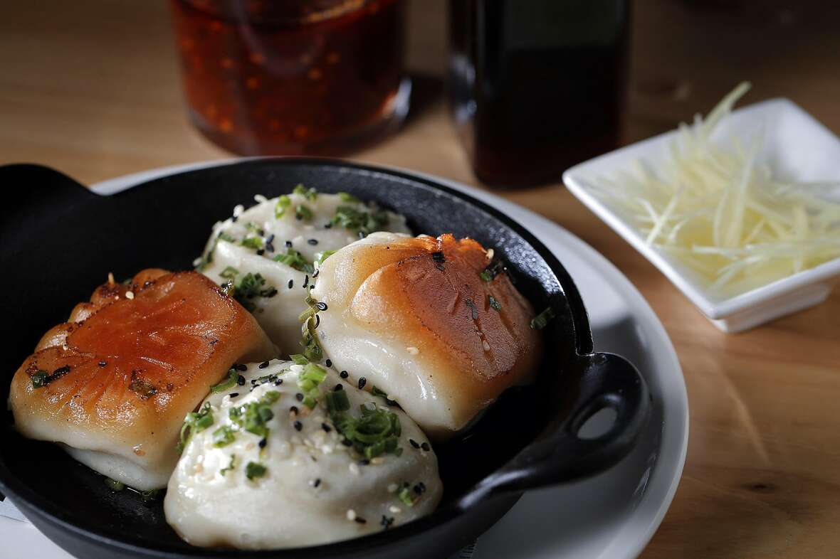 The pork fried dumplings at China Live in San Francisco, Calif., on Wednesday, April 26, 2017. China Live is the new ambitious restaurant and Chinese food emporium in Chinatown.