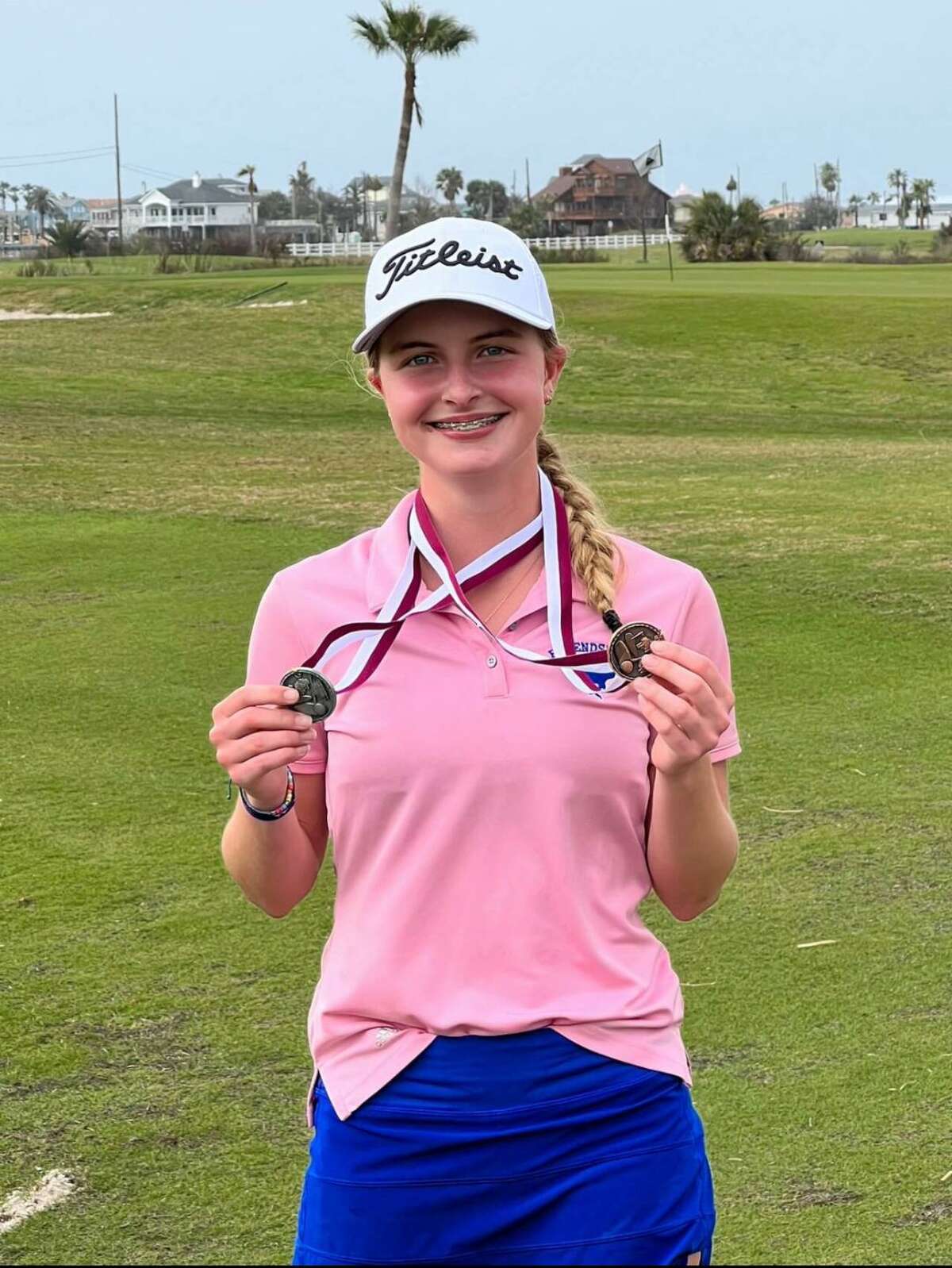 Mary Kerr recently broke her school record of 71 by shooting a 68 in October at Moody Gardens Golf Course.