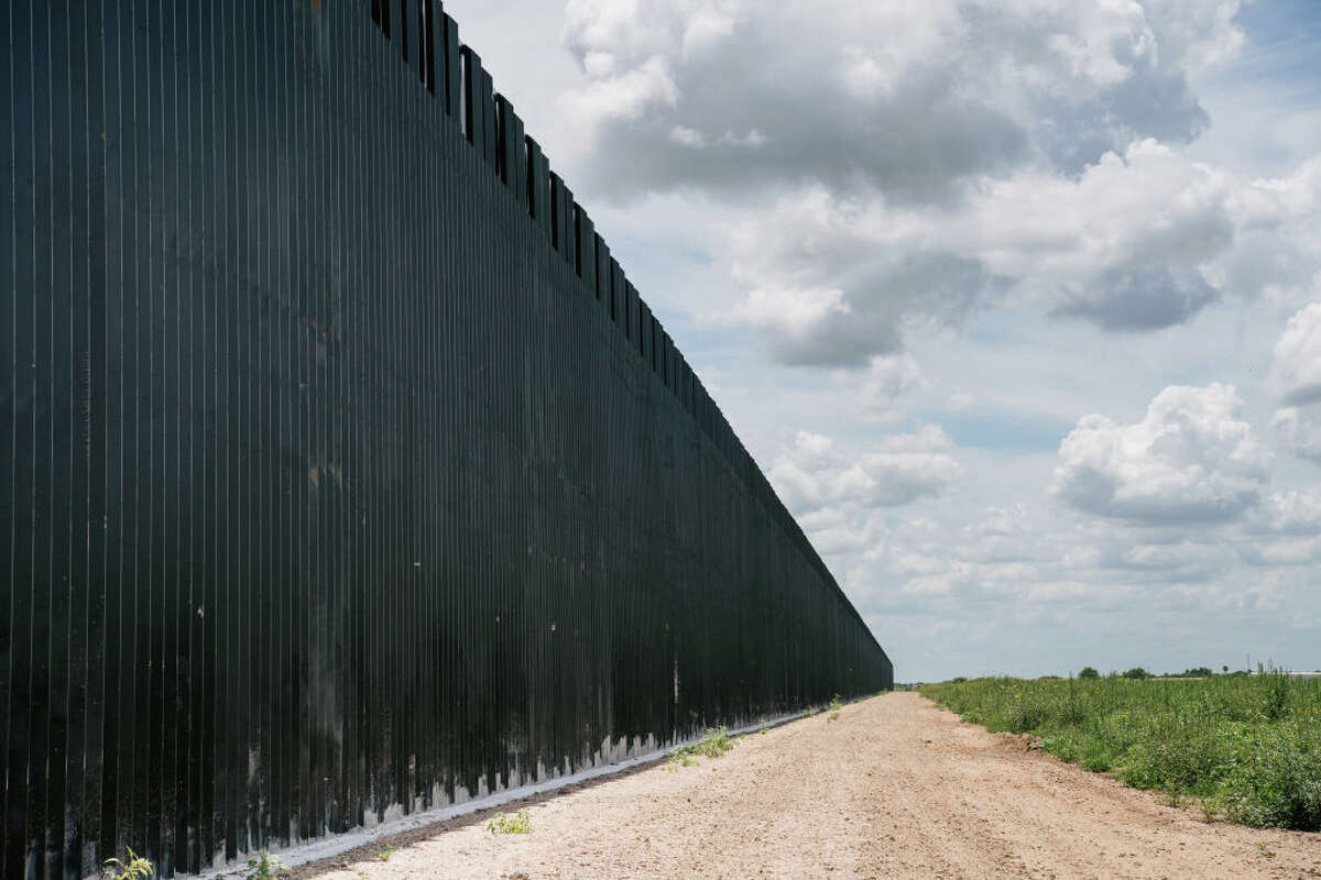 An unfinished section of border wall in La Joya, Texas, after the Biden administration halted construction that started under former President Donald Trump.
