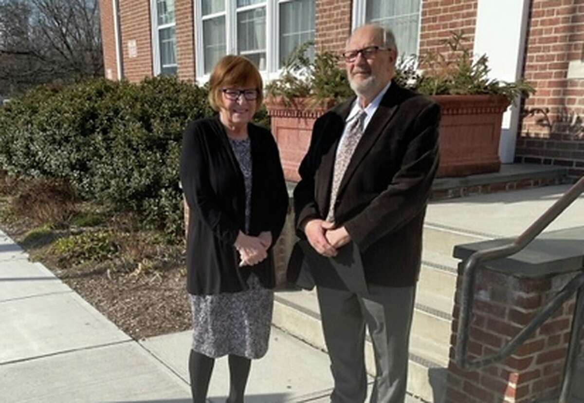 Acting First Selectman Rich Straiton, right, has selected former Bethel principal Pat Cosentino, left, to fill the town’s vacant Board of Selectmen seat if he wins the Feb. 7 special election for first selectman.