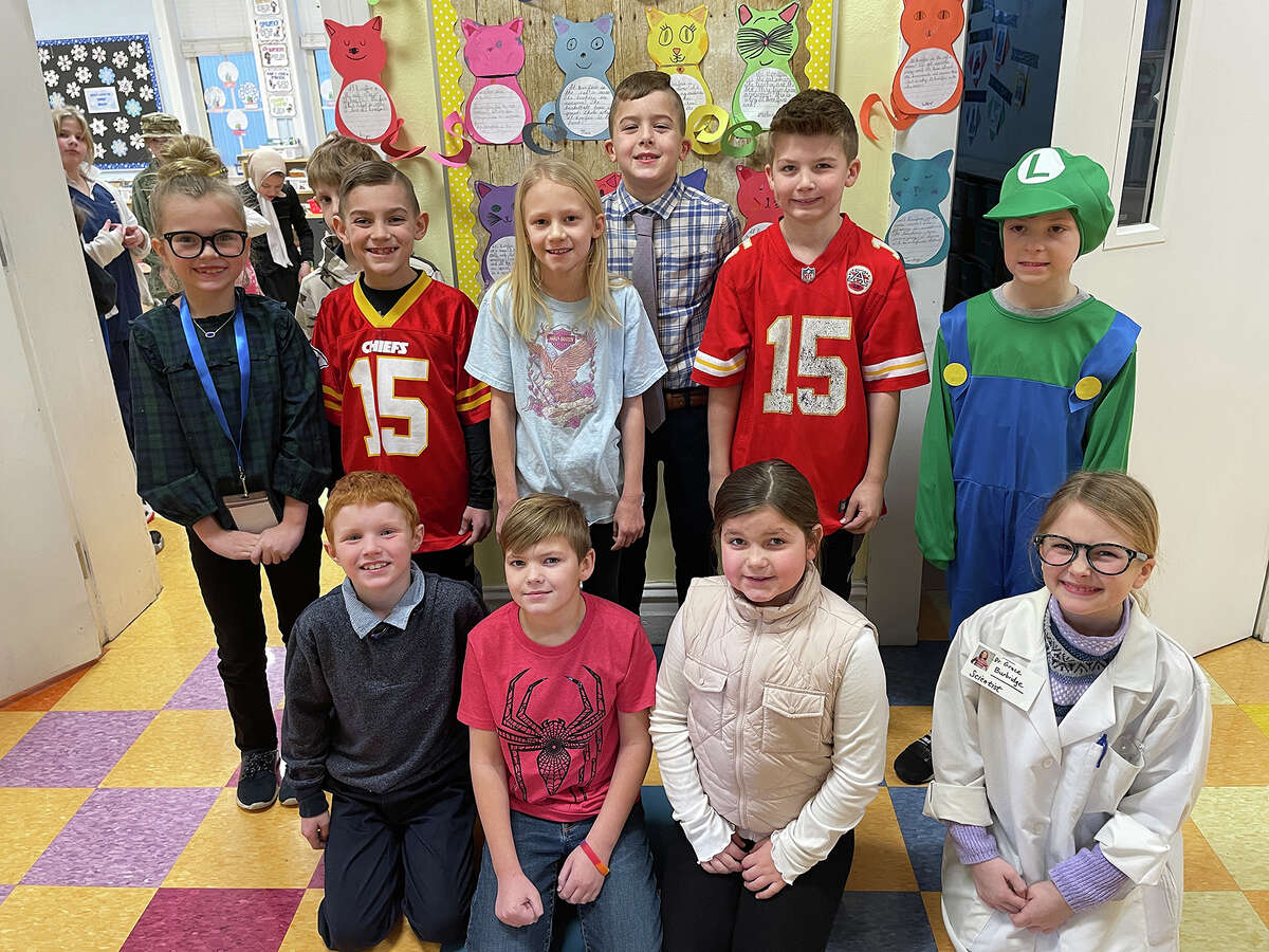 Students in Mrs. Litterest's third grade class also picked herowear for their Tuesday wardrobes. The activity is just a small part of National Catholic Schools Week. 