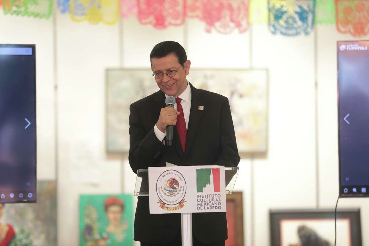 Juan Carlos Mendoza Sanchez, Consul General of Mexico in Laredo delivers his 2022 Report of Activities on Thursday, Jan. 26, 2023.